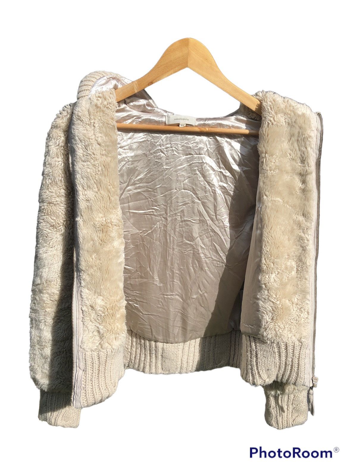 Japanese Brand × Vintage Japanese brand faux fur fleece zipper hoodie Size S / US 4 / IT 40 - 3 Thumbnail