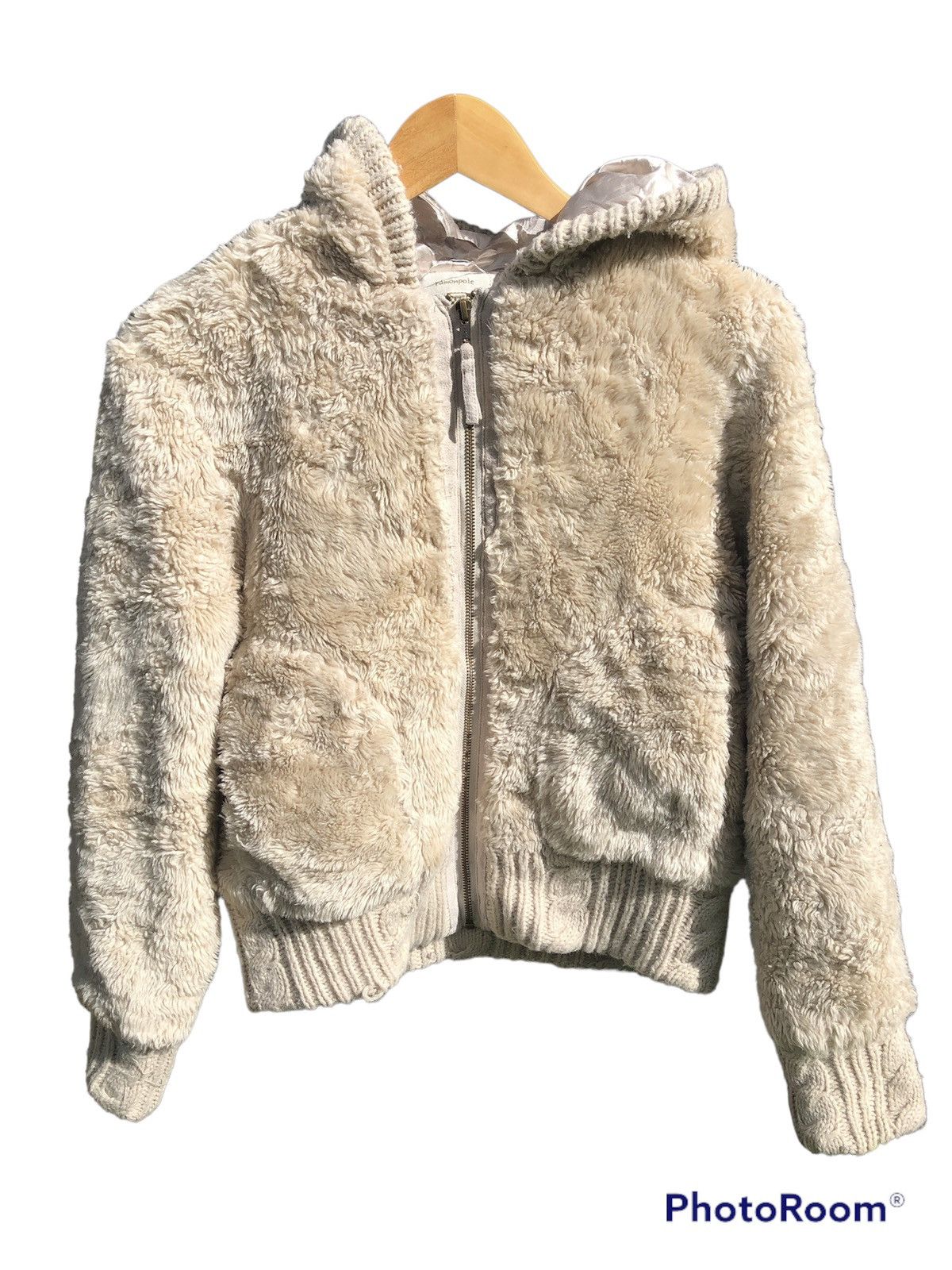 Japanese Brand × Vintage Japanese brand faux fur fleece zipper hoodie Size S / US 4 / IT 40 - 1 Thumbnail