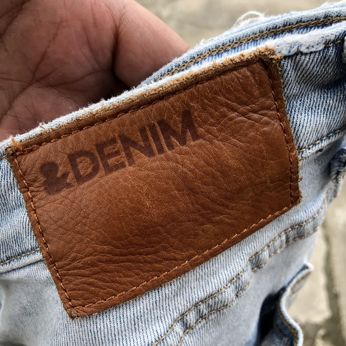 H&M × Japanese Brand 🔥Thrash🔥H&M Stoned Wash Rips Distress Skinny Denim Jeans Size US 32 / EU 48 - 12 Thumbnail