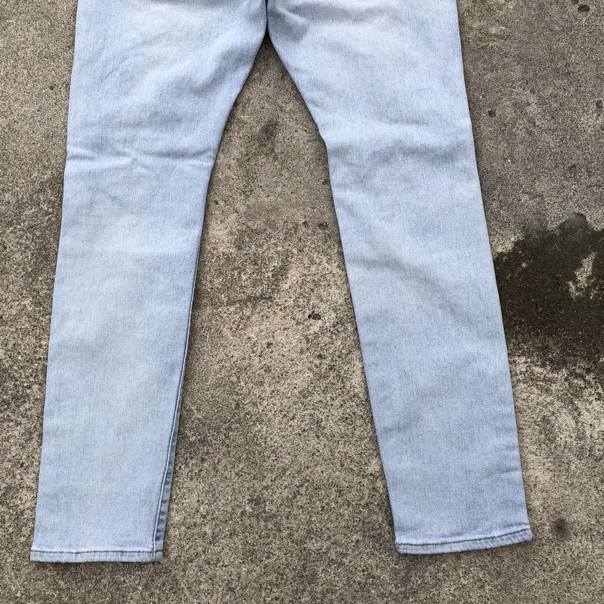 H&M × Japanese Brand 🔥Thrash🔥H&M Stoned Wash Rips Distress Skinny Denim Jeans Size US 32 / EU 48 - 6 Thumbnail