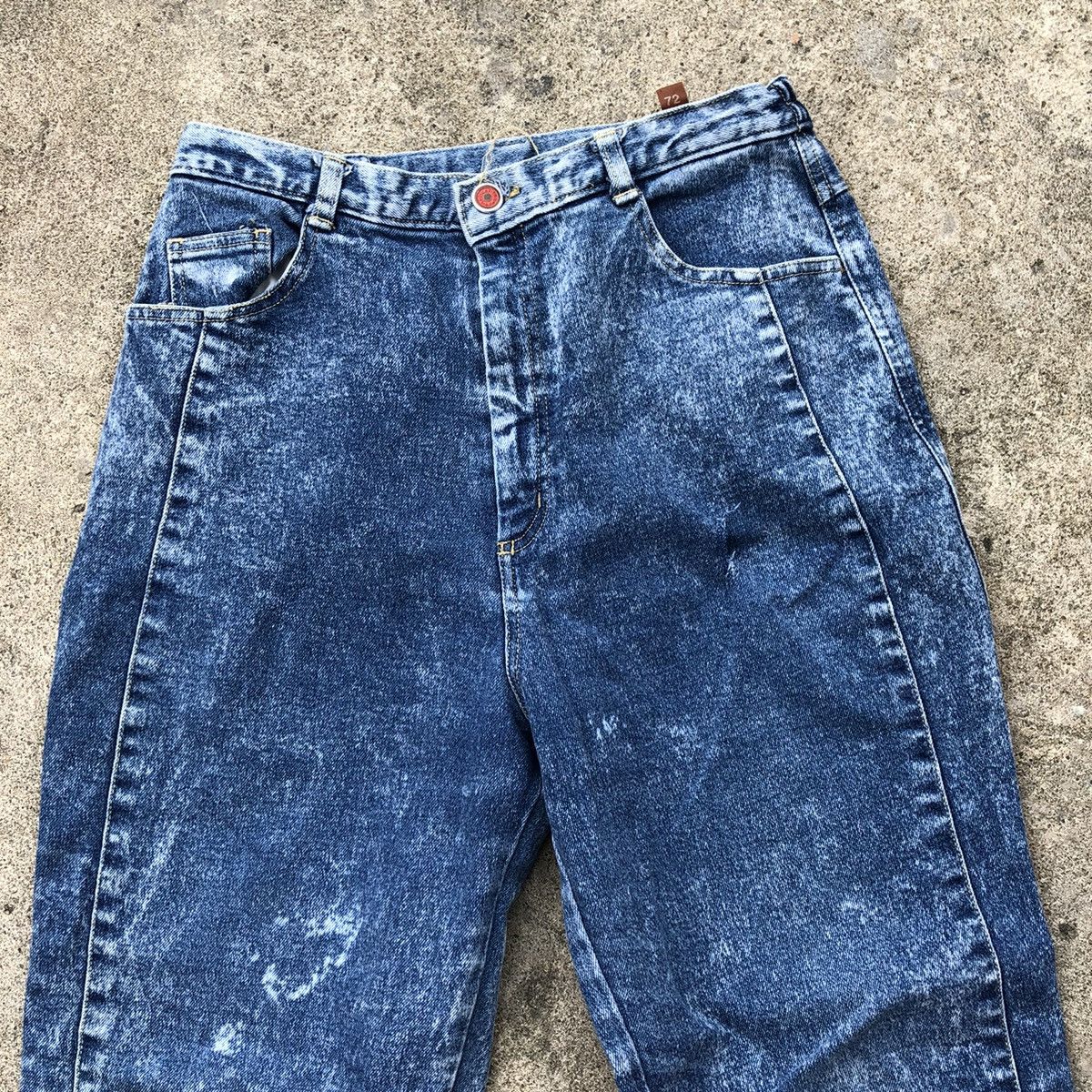 Designer × Japanese Brand 🔥Rare🔥🇯🇵Elvis Expressions Stoned Wash Rips Savage Denim Jeans Size US 28 / EU 44 - 2 Thumbnail