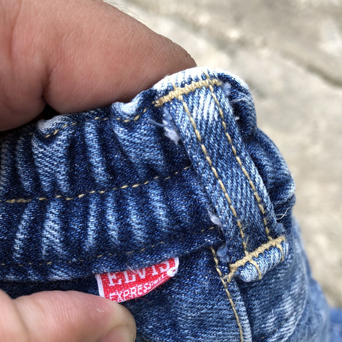 Designer × Japanese Brand 🔥Rare🔥🇯🇵Elvis Expressions Stoned Wash Rips Savage Denim Jeans Size US 28 / EU 44 - 14 Thumbnail
