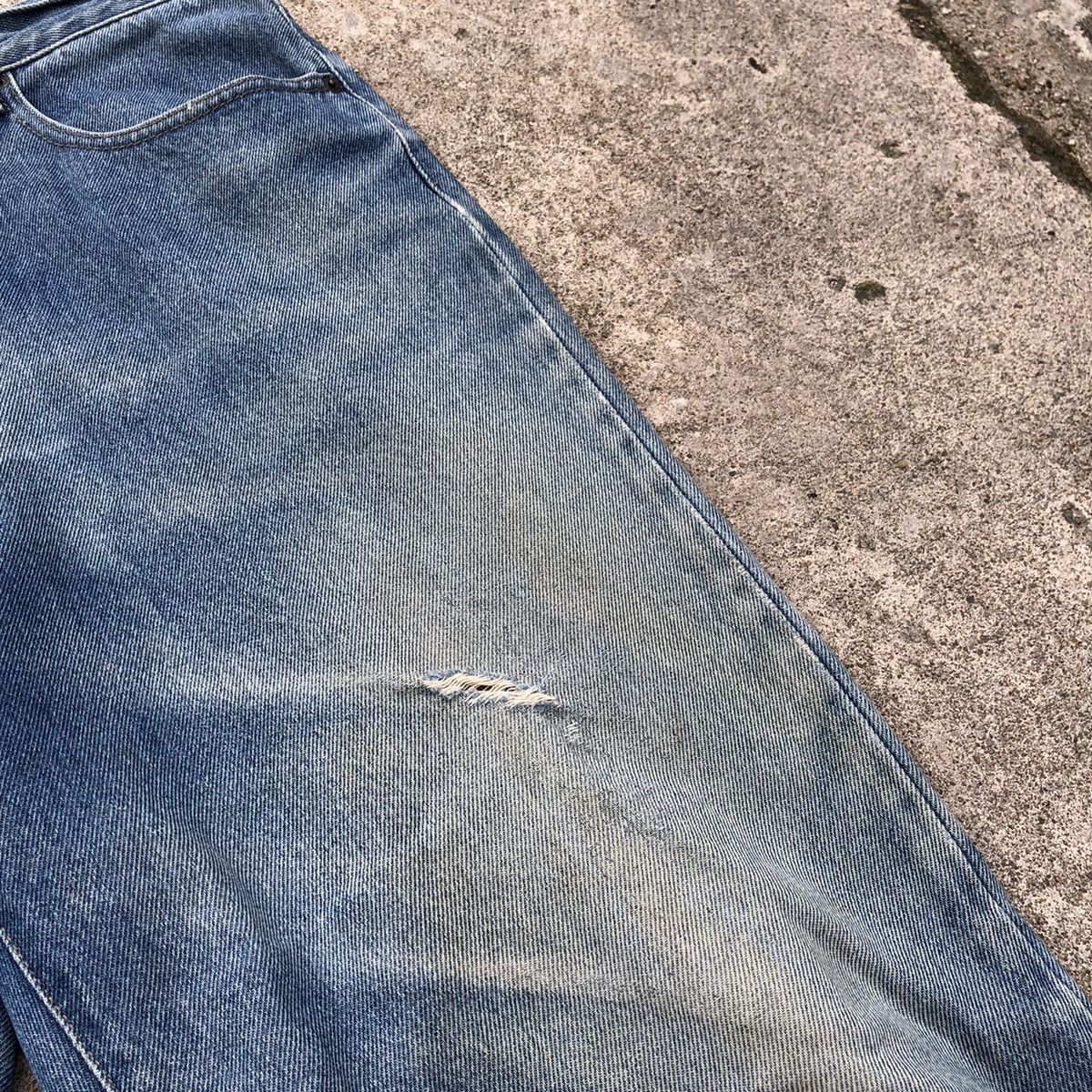 Converse 🔥Thrash🔥Converse Stoned Wash Rips Baggy Relaxed Denim Jeans Size US 30 / EU 46 - 10 Thumbnail