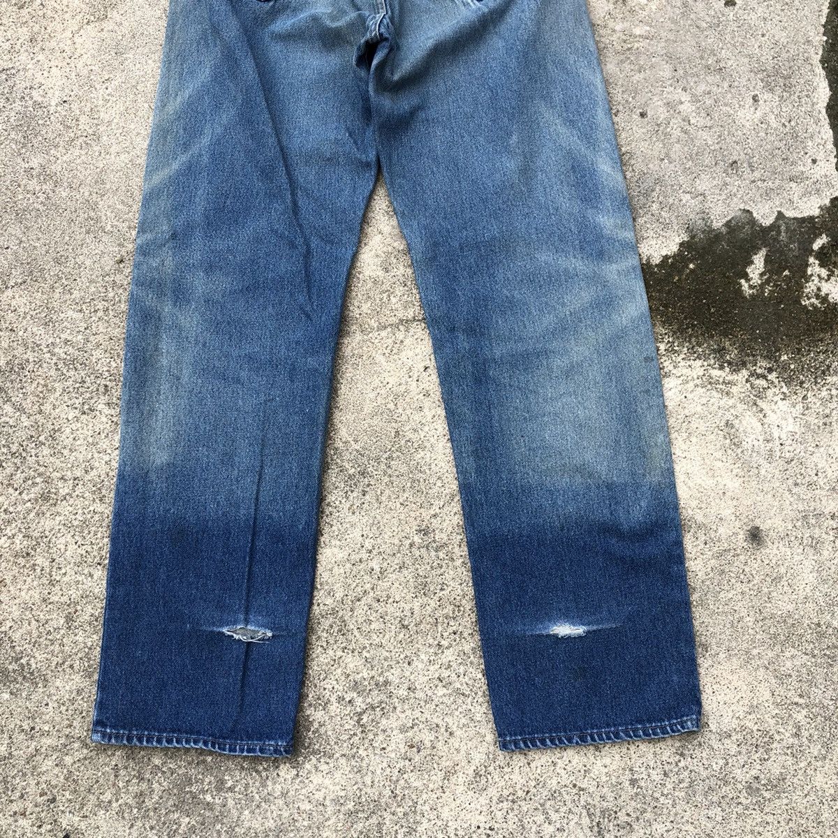 Converse 🔥Thrash🔥Converse Stoned Wash Rips Baggy Relaxed Denim Jeans Size US 30 / EU 46 - 6 Thumbnail