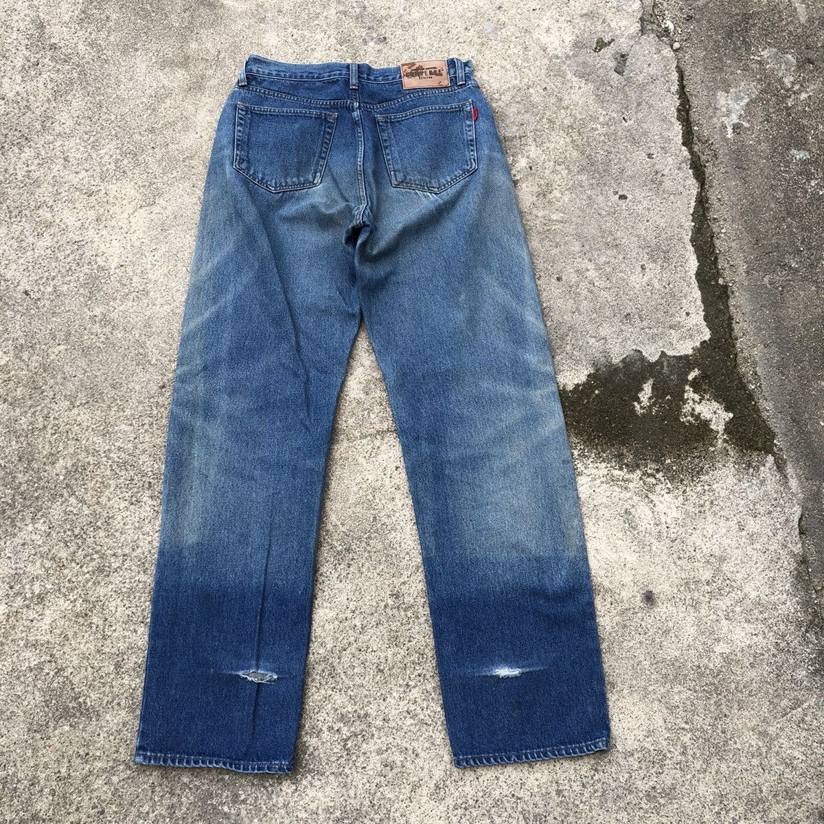 Converse 🔥Thrash🔥Converse Stoned Wash Rips Baggy Relaxed Denim Jeans Size US 30 / EU 46 - 4 Thumbnail