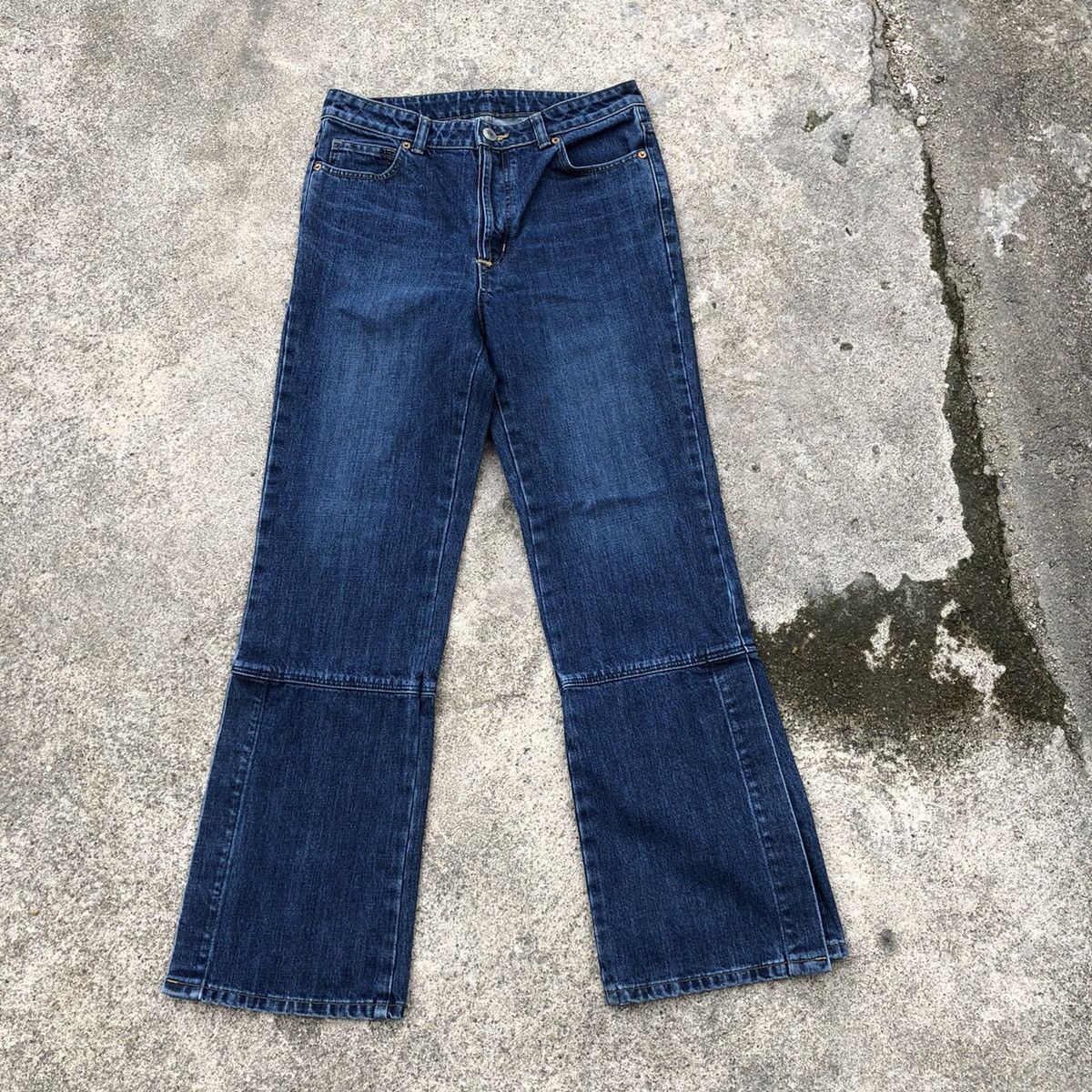 Designer × Edwin 🔥Rare🔥Edwin Something Page Boy Open Leg Relaxed Denim Jeans Size US 30 / EU 46 - 1 Thumbnail