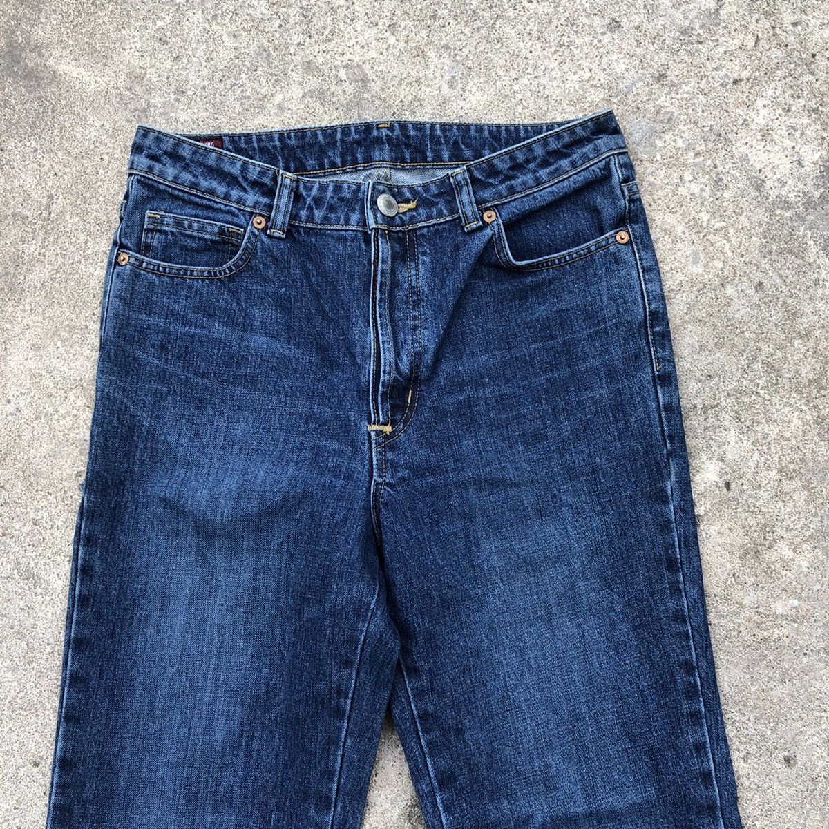 Designer × Edwin 🔥Rare🔥Edwin Something Page Boy Open Leg Relaxed Denim Jeans Size US 30 / EU 46 - 2 Thumbnail