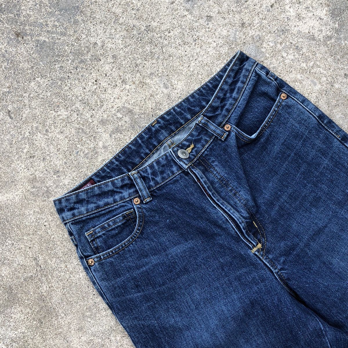 Designer × Edwin 🔥Rare🔥Edwin Something Page Boy Open Leg Relaxed Denim Jeans Size US 30 / EU 46 - 10 Thumbnail