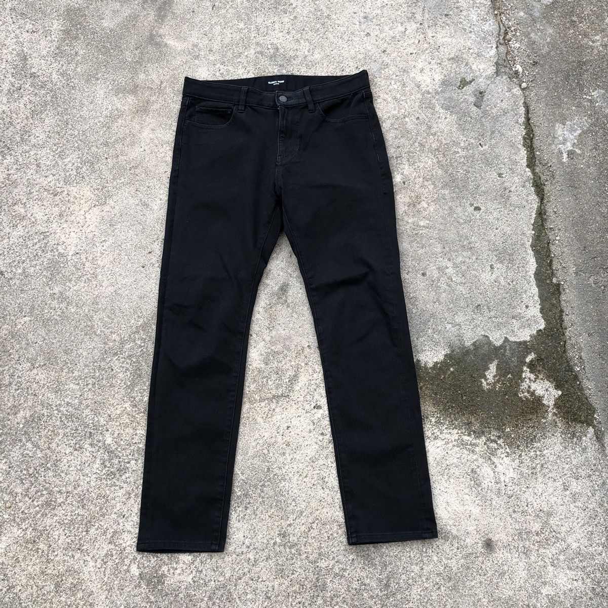 Global Work × Japanese Brand 🔥Rare🔥🇯🇵Global Work Super Black Rips Slim Fit Denim Jeans Size US 32 / EU 48 - 1 Thumbnail