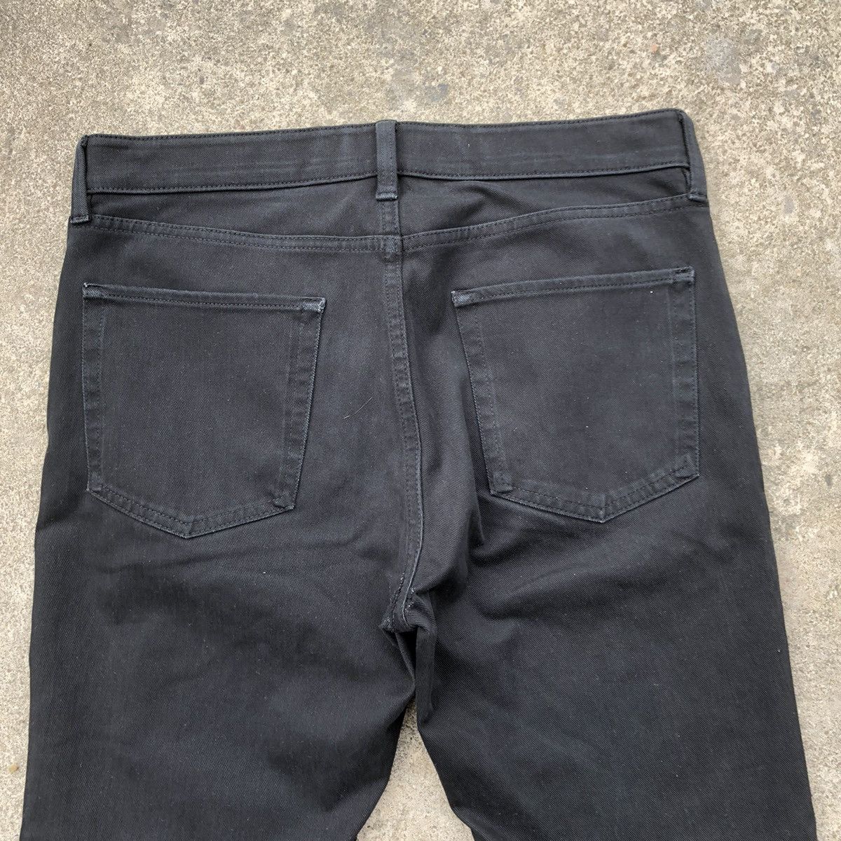 Global Work × Japanese Brand 🔥Rare🔥🇯🇵Global Work Super Black Rips Slim Fit Denim Jeans Size US 32 / EU 48 - 5 Thumbnail