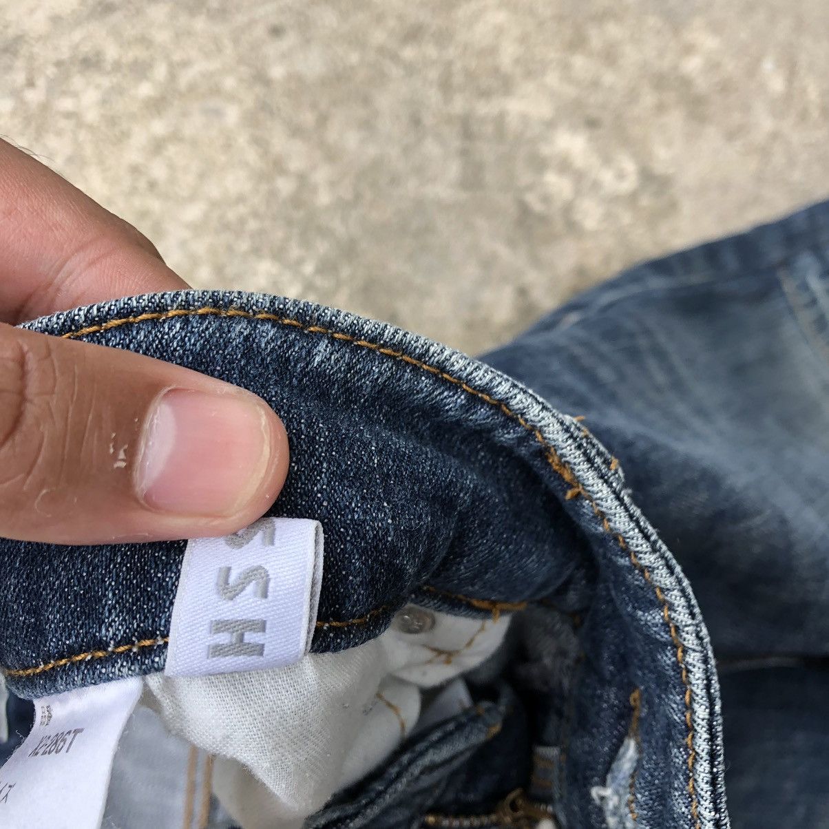 Designer × Japanese Brand 🔥Rare🔥🇯🇵Closshi Real Jeans Double Knee Rips Denim Jeans Size US 35 - 13 Thumbnail
