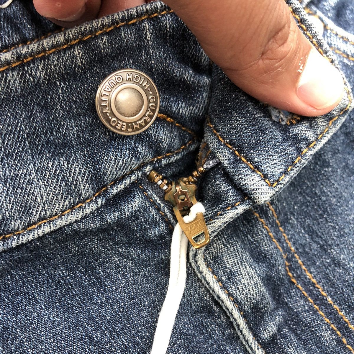 Designer × Japanese Brand 🔥Rare🔥🇯🇵Closshi Real Jeans Double Knee Rips Denim Jeans Size US 35 - 10 Thumbnail