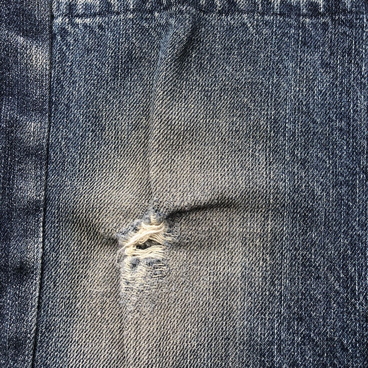 Designer × Japanese Brand 🔥Rare🔥🇯🇵Closshi Real Jeans Double Knee Rips Denim Jeans Size US 35 - 9 Thumbnail