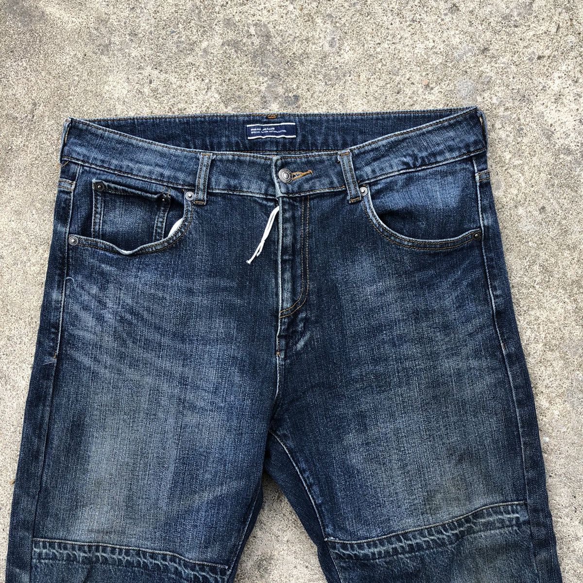 Designer × Japanese Brand 🔥Rare🔥🇯🇵Closshi Real Jeans Double Knee Rips Denim Jeans Size US 35 - 2 Thumbnail