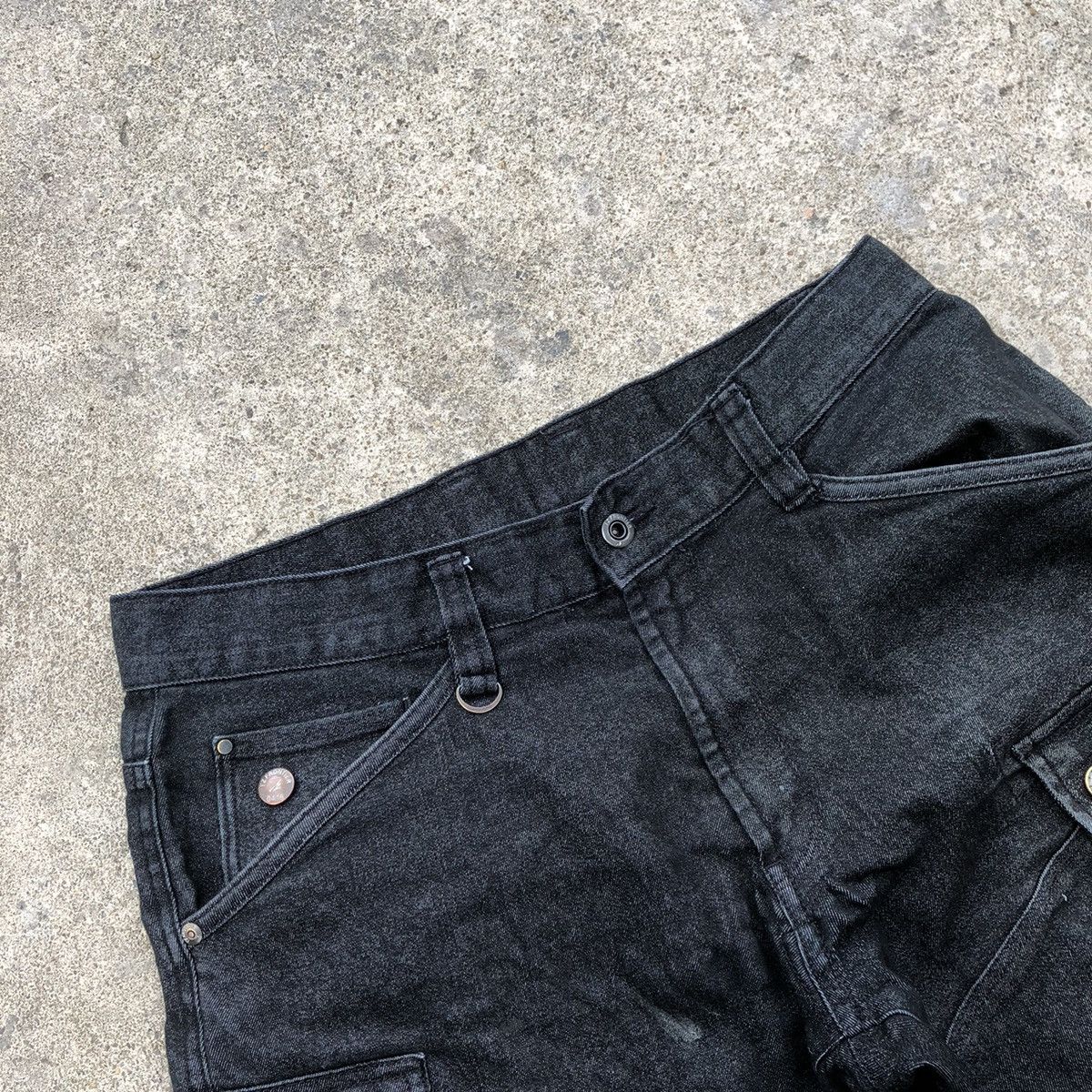 Designer × Japanese Brand 🔥Sick🔥🇯🇵Toughness Double Knee Tactical Pockets Denim Jeans Size US 34 / EU 50 - 20 Thumbnail