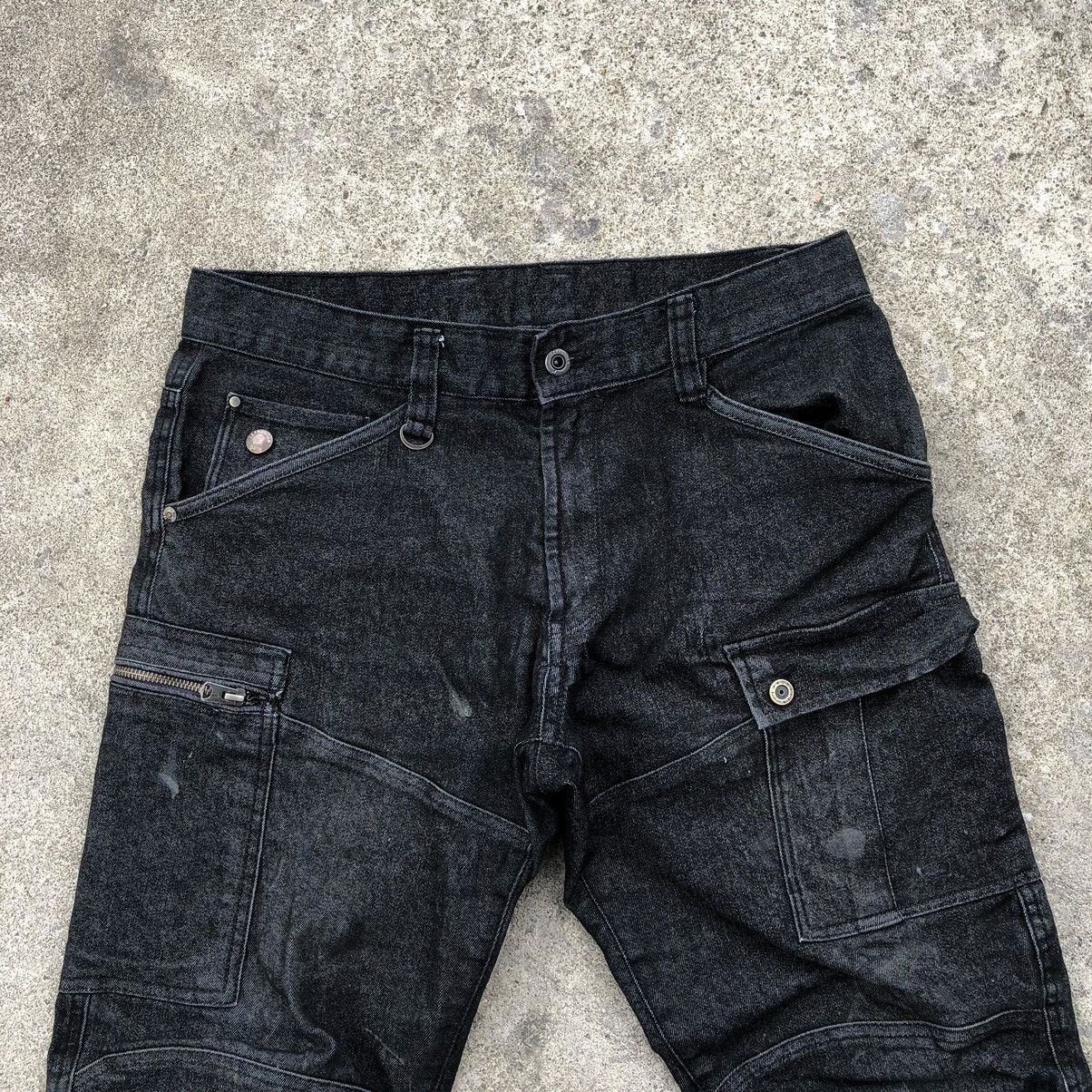 Designer × Japanese Brand 🔥Sick🔥🇯🇵Toughness Double Knee Tactical Pockets Denim Jeans Size US 34 / EU 50 - 2 Thumbnail