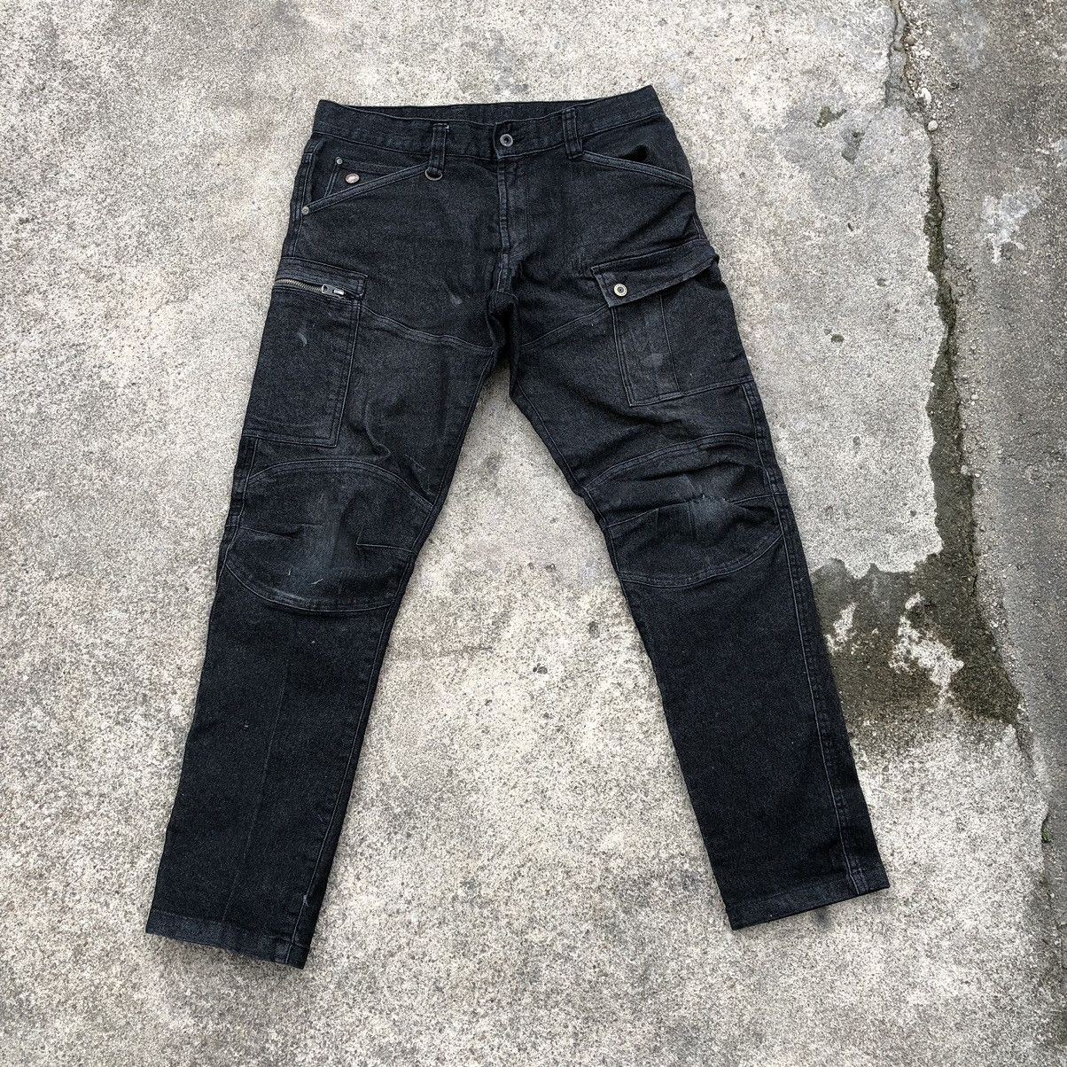 Designer × Japanese Brand 🔥Sick🔥🇯🇵Toughness Double Knee Tactical Pockets Denim Jeans Size US 34 / EU 50 - 1 Thumbnail