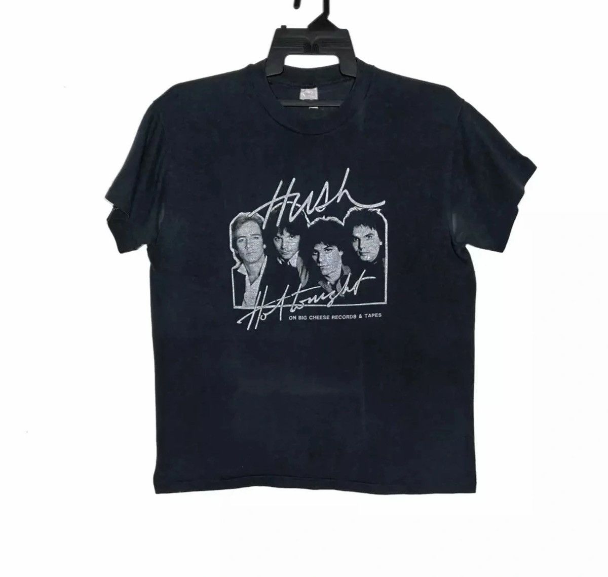 image of Band Tees x Vintage Hush Band Tshirt Rock Band Vintage in Black, Men's (Size Large)