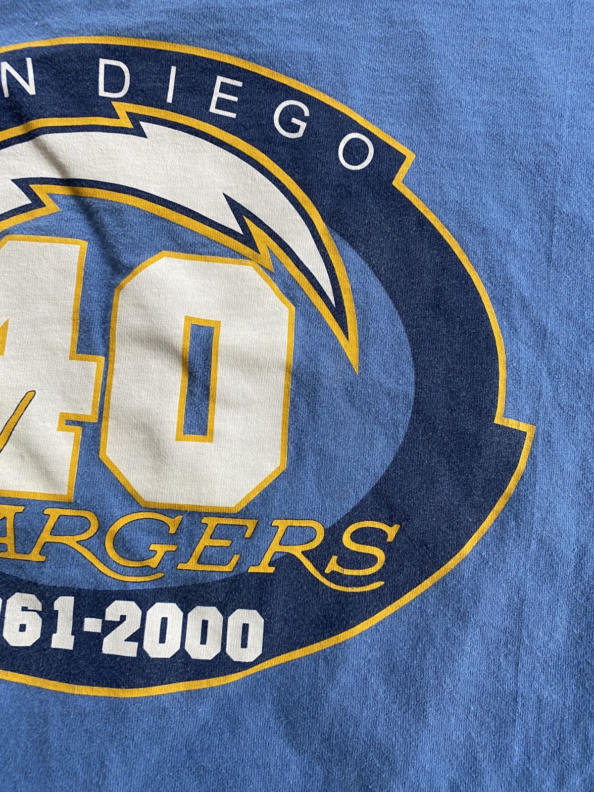 NFL Vintage Y2K San Diego Chargers Anniversary Tee Size US XL / EU 56 / 4 - 13 Thumbnail
