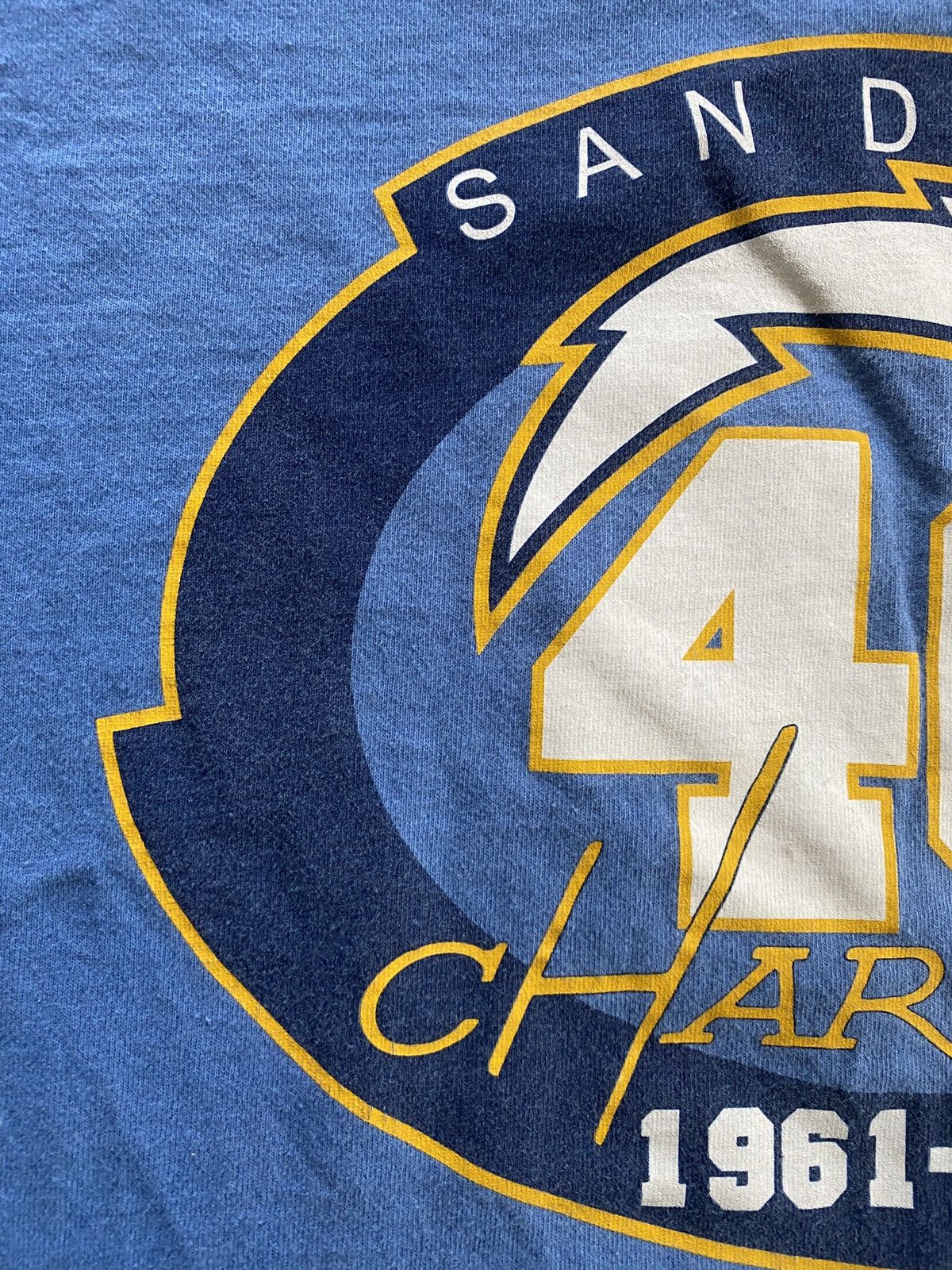 NFL Vintage Y2K San Diego Chargers Anniversary Tee Size US XL / EU 56 / 4 - 12 Thumbnail