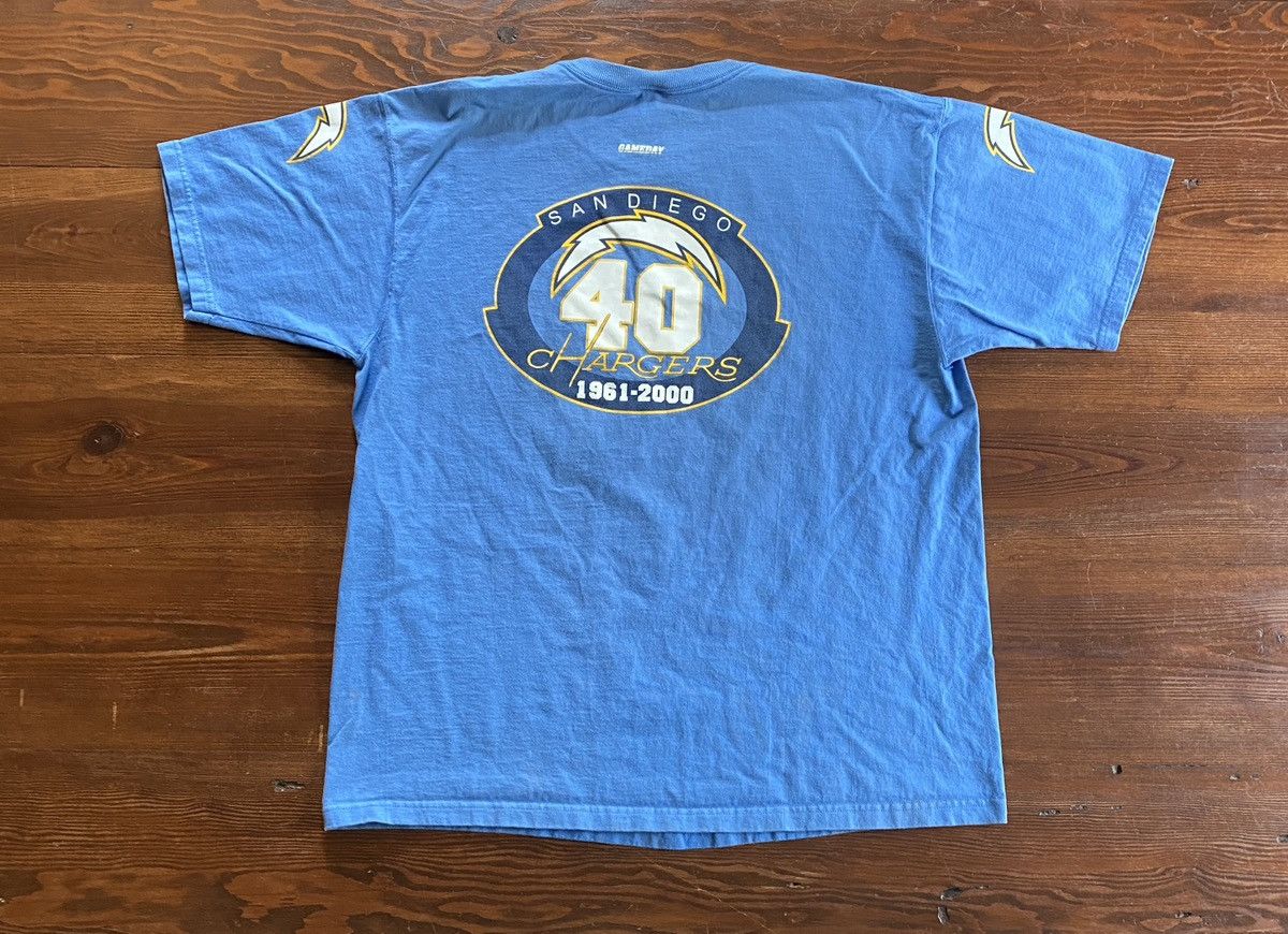 NFL Vintage Y2K San Diego Chargers Anniversary Tee Size US XL / EU 56 / 4 - 1 Thumbnail