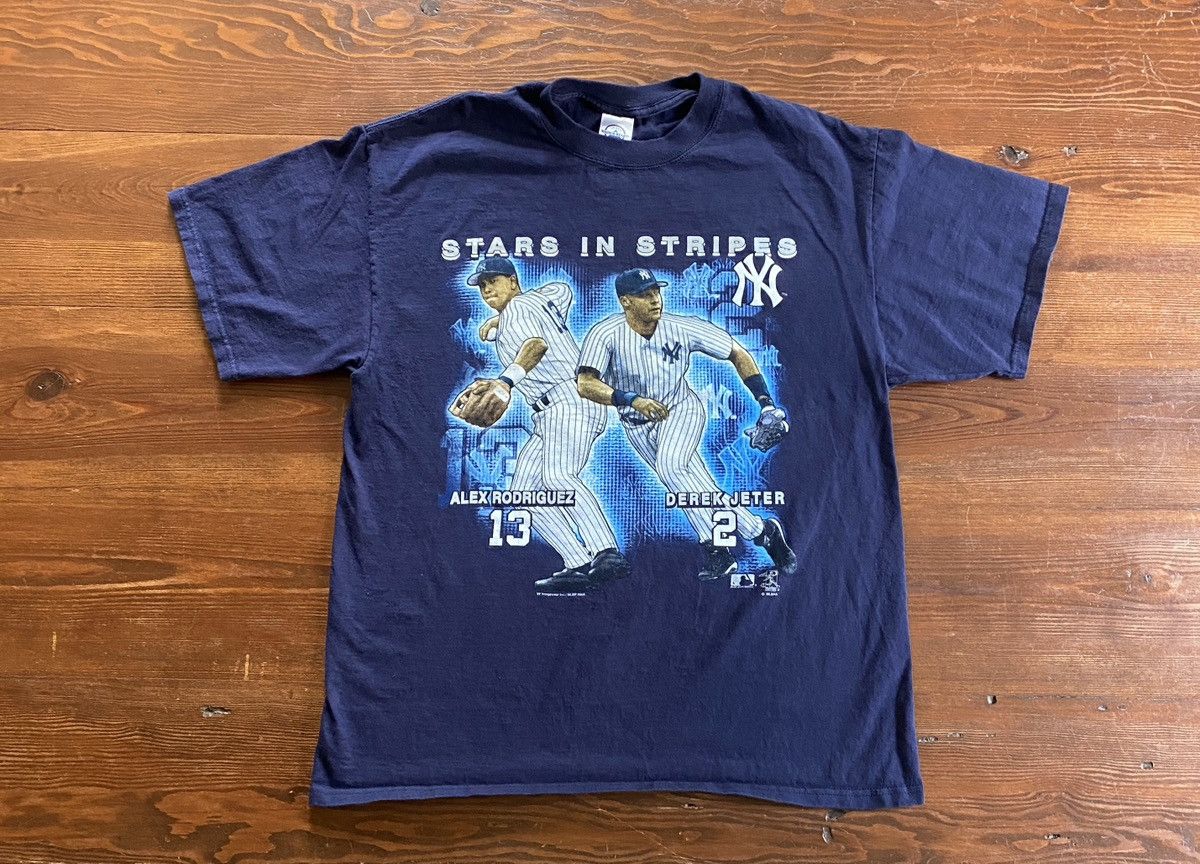 Vintage ‘04 Derek Jeter Alex Rodriguez New York Yankees Tee
