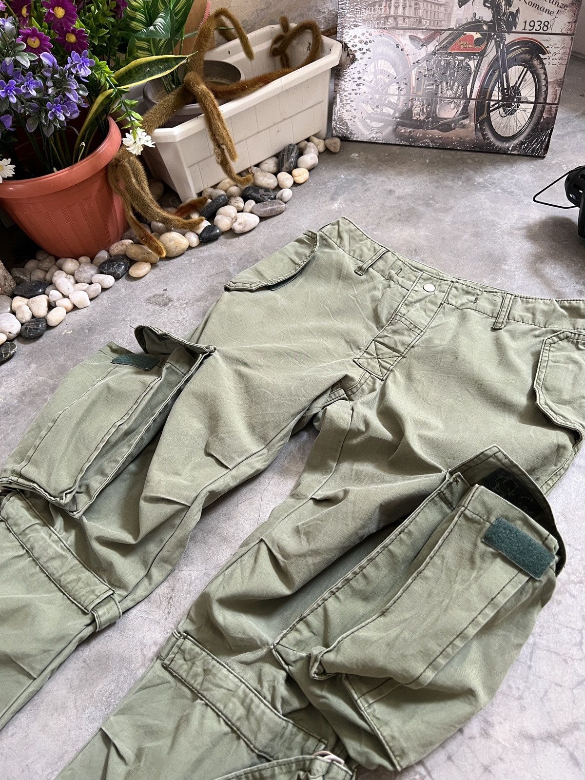 Beauty Beast × Vintage Issey Miayake Inspired Bondage Tactical Cargo Pants Size US 30 / EU 46 - 13 Thumbnail