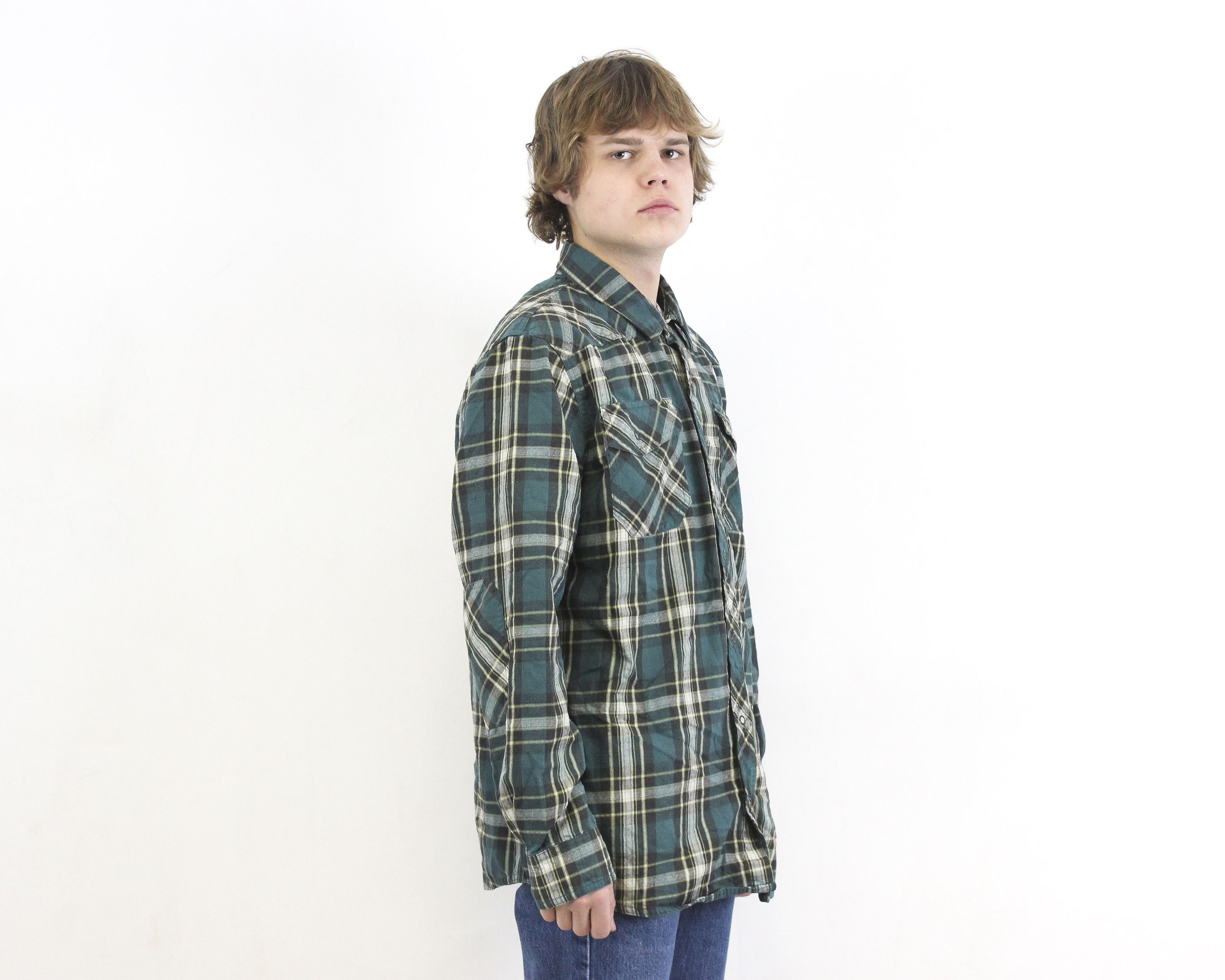 L.L. Bean L Wool Blend Flannel Over Shirt Tartan Plaid Long Sleeve Size US L / EU 52-54 / 3 - 4 Thumbnail