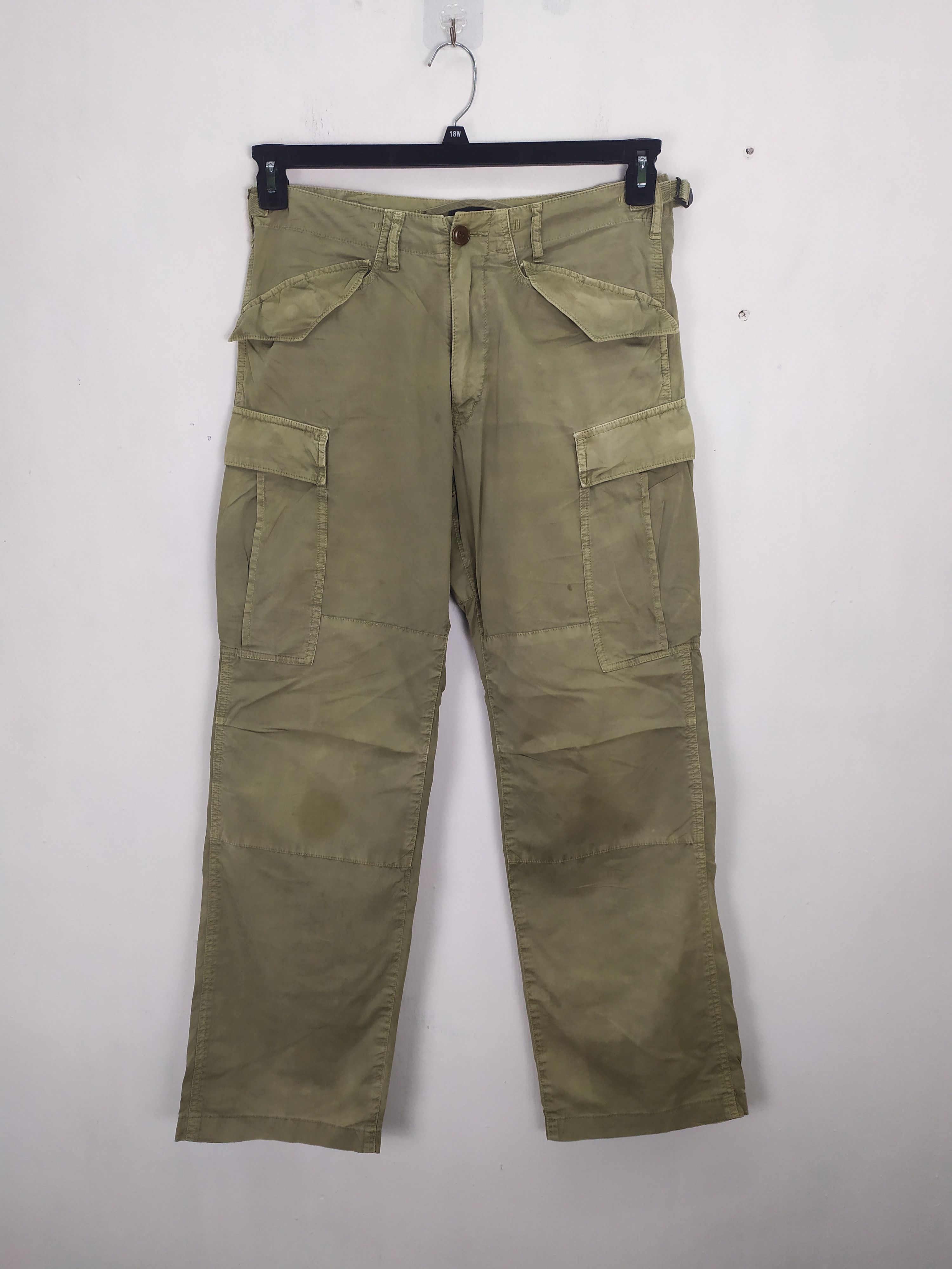 Sage × Sage De Cret × Vintage SAGE DE CRET FADED COLOUR CARGO PANTS/TACTICAL CARGO PANTS Size US 30 / EU 46 - 1 Preview