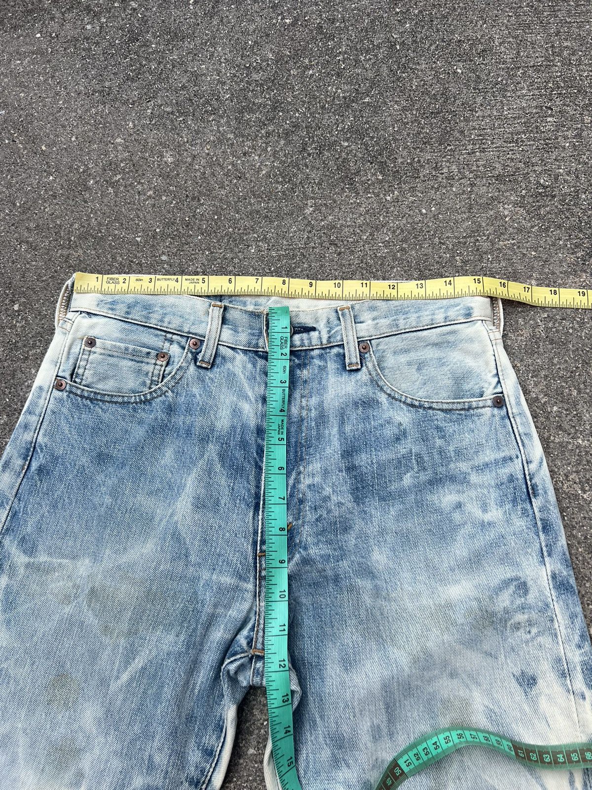 Levi's 1993 LVC Levi’s 502 XX Japan Dirty Bleached Selvedge Jeans Size US 30 / EU 46 - 2 Thumbnail
