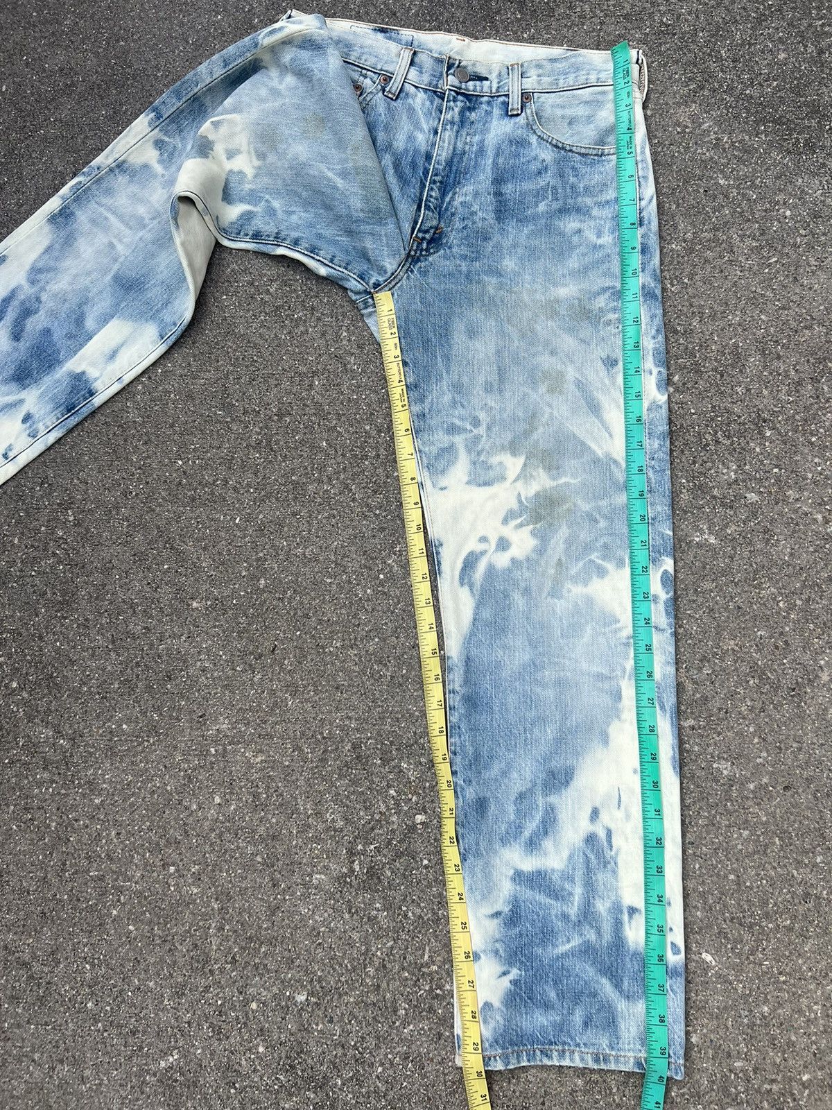 Levi's 1993 LVC Levi’s 502 XX Japan Dirty Bleached Selvedge Jeans Size US 30 / EU 46 - 4 Thumbnail