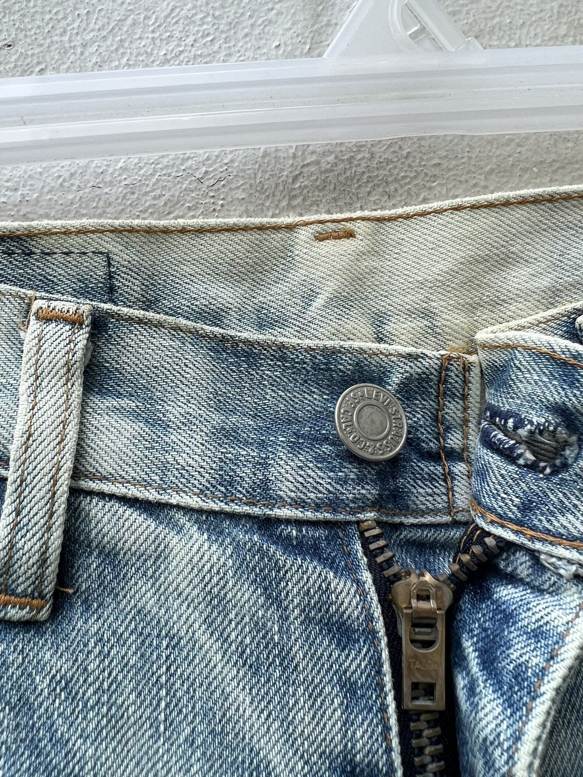 Levi's 1993 LVC Levi’s 502 XX Japan Dirty Bleached Selvedge Jeans Size US 30 / EU 46 - 8 Thumbnail