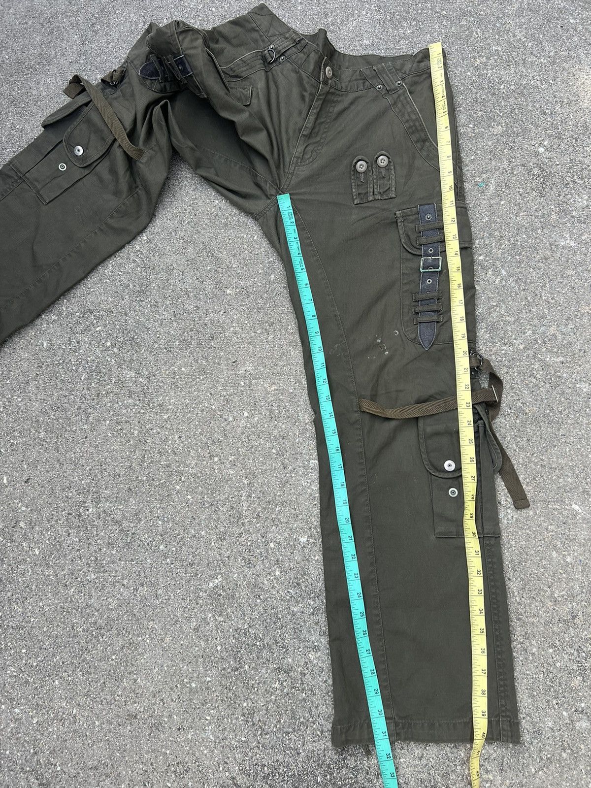 PPFM Vintage PPFM Japan Distress Tactical Cargo Trouser Pant Size US 31 - 4 Thumbnail