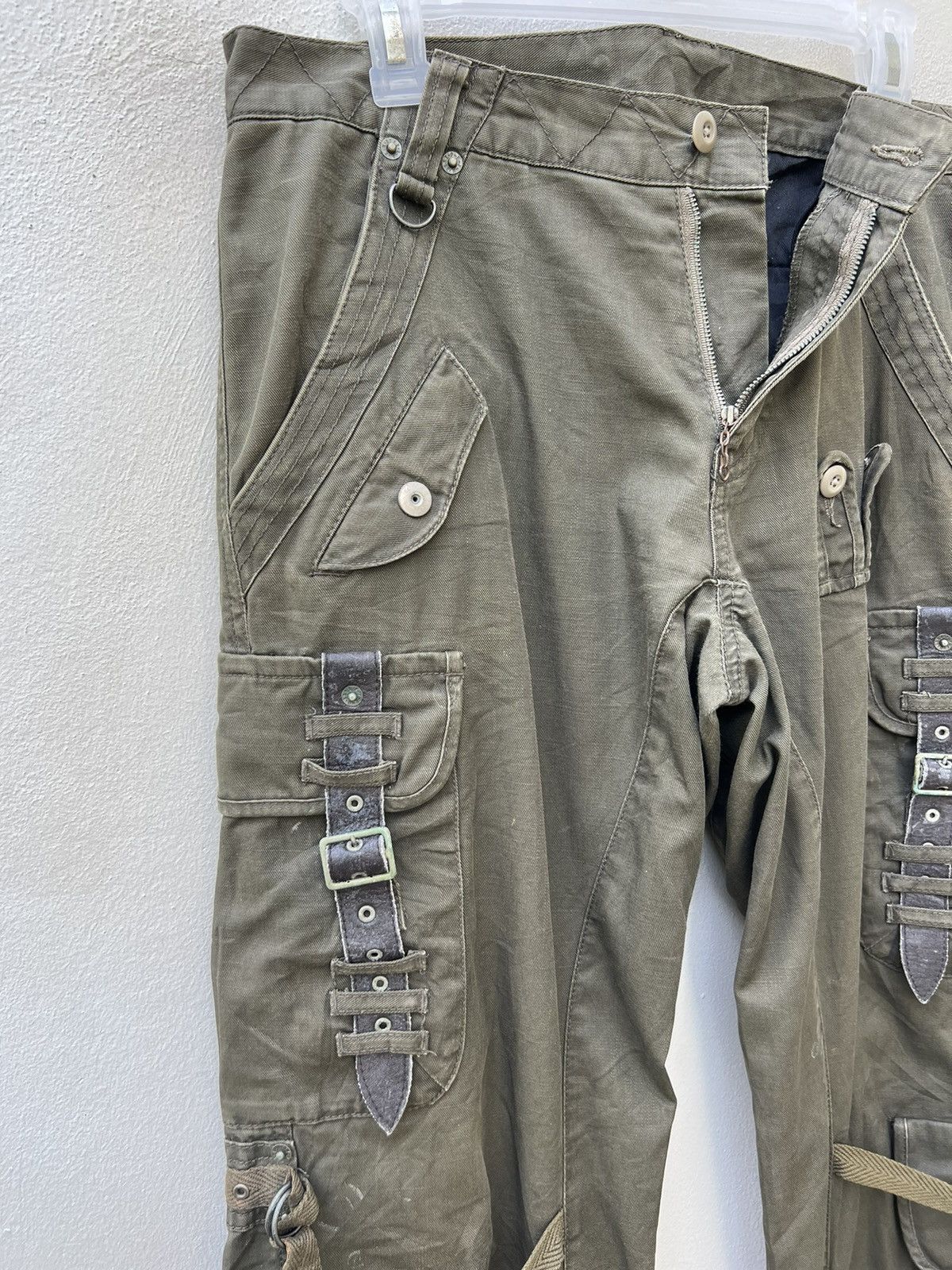 PPFM Vintage PPFM Japan Distress Tactical Cargo Trouser Pant Size US 31 - 8 Thumbnail