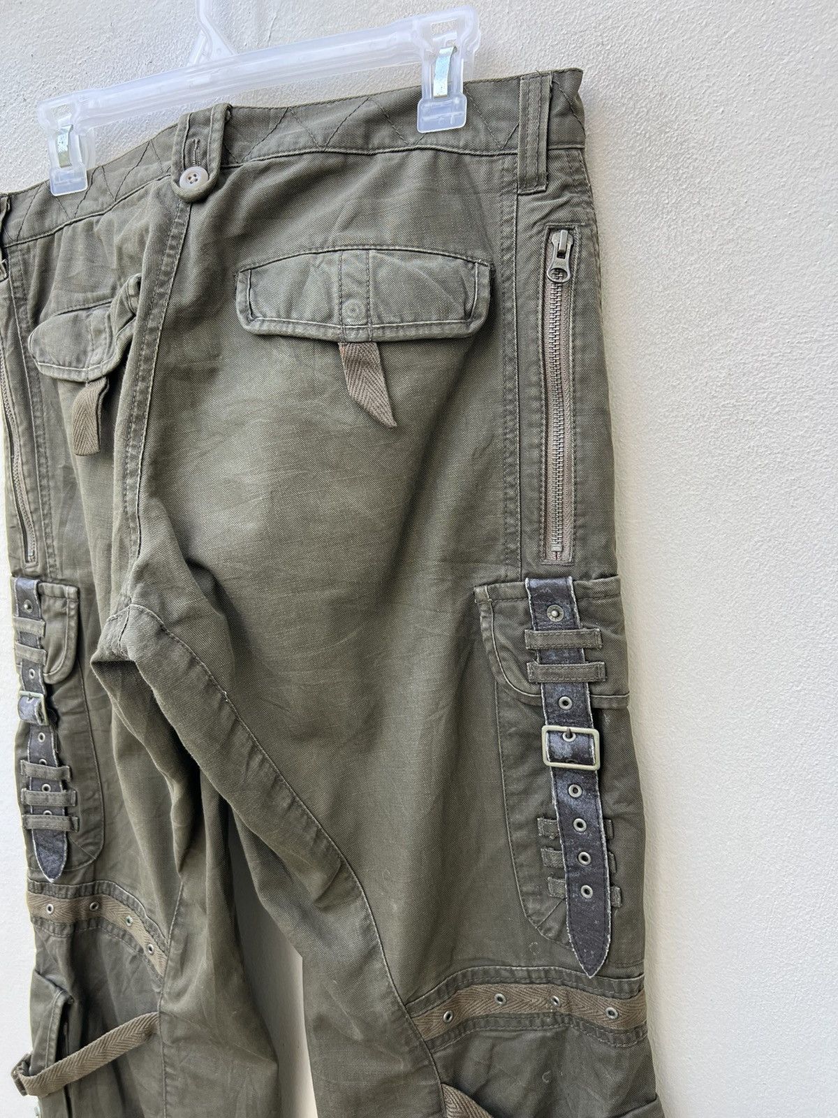 PPFM Vintage PPFM Japan Distress Tactical Cargo Trouser Pant Size US 31 - 20 Thumbnail