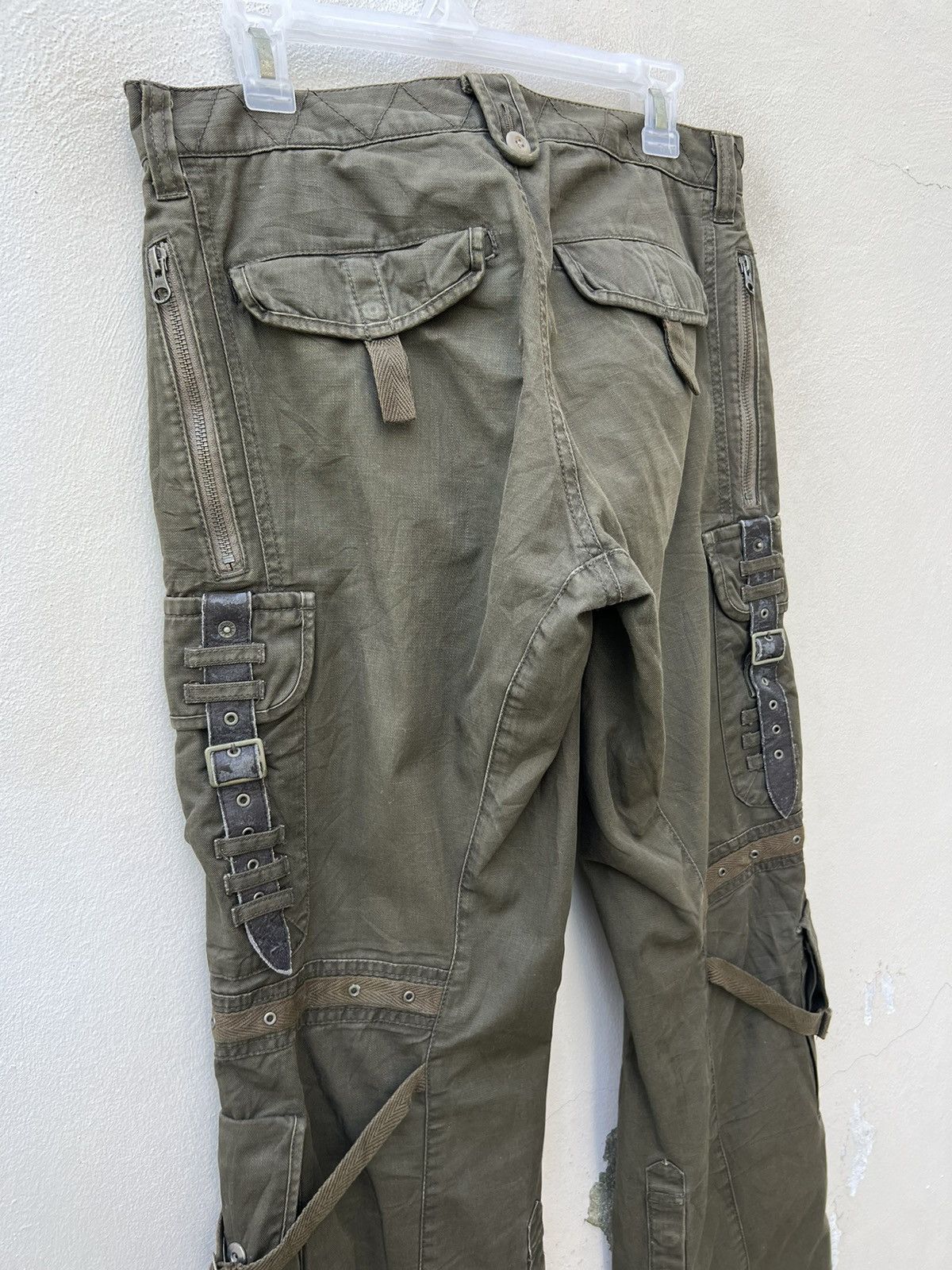 PPFM Vintage PPFM Japan Distress Tactical Cargo Trouser Pant Size US 31 - 18 Thumbnail