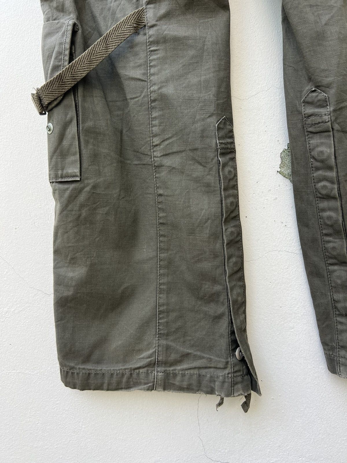 PPFM Vintage PPFM Japan Distress Tactical Cargo Trouser Pant Size US 31 - 19 Thumbnail