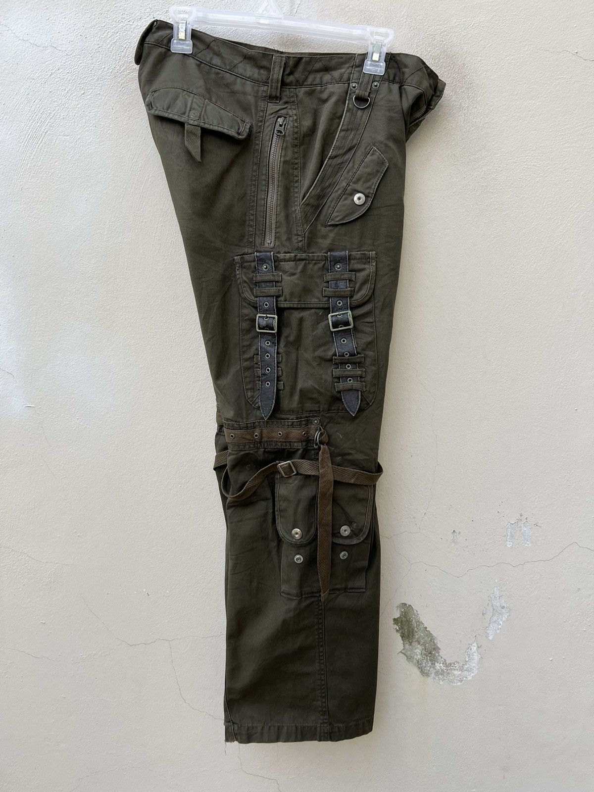PPFM Vintage PPFM Japan Distress Tactical Cargo Trouser Pant Size US 31 - 24 Thumbnail