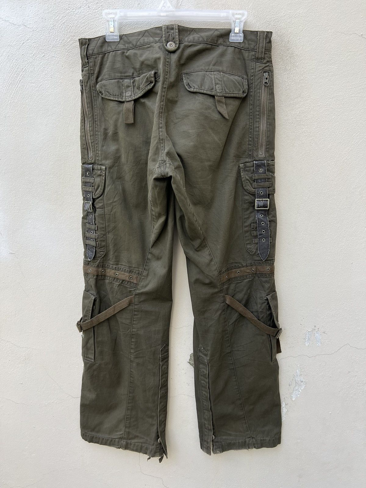 PPFM Vintage PPFM Japan Distress Tactical Cargo Trouser Pant Size US 31 - 17 Thumbnail