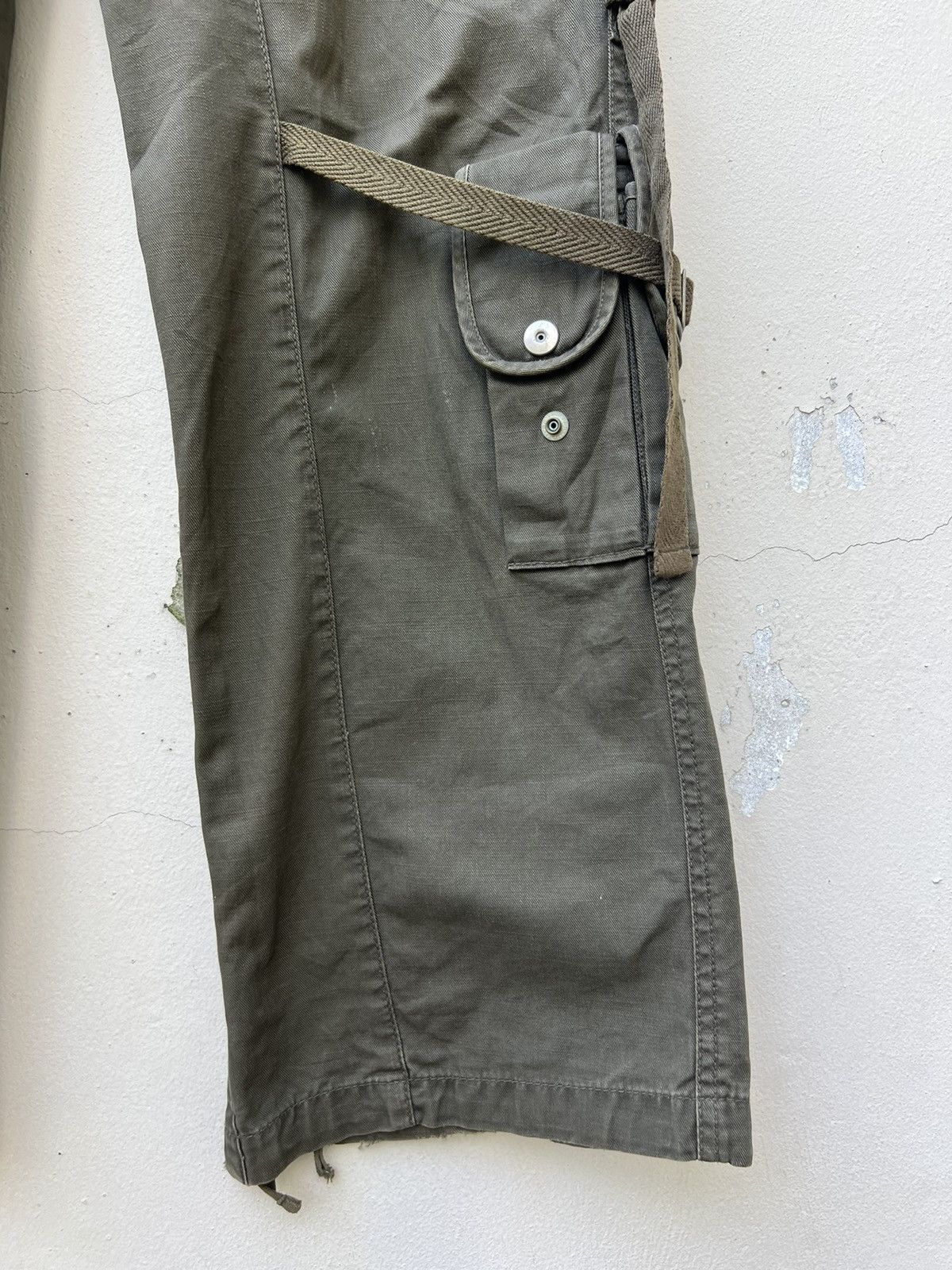 PPFM Vintage PPFM Japan Distress Tactical Cargo Trouser Pant Size US 31 - 15 Thumbnail