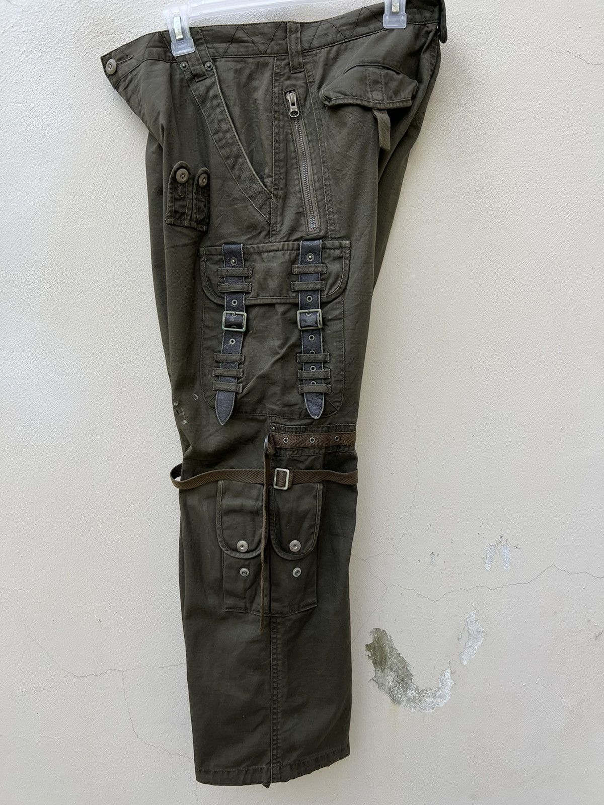 PPFM Vintage PPFM Japan Distress Tactical Cargo Trouser Pant Size US 31 - 23 Thumbnail