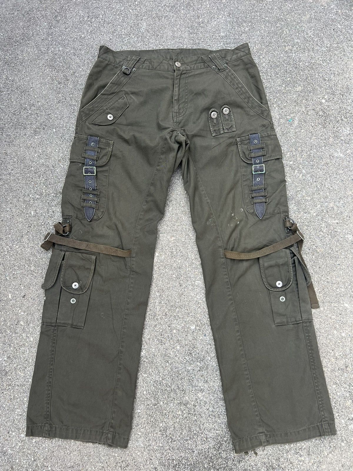 Vintage PPFM Japan Distress Tactical Cargo Trouser Pant