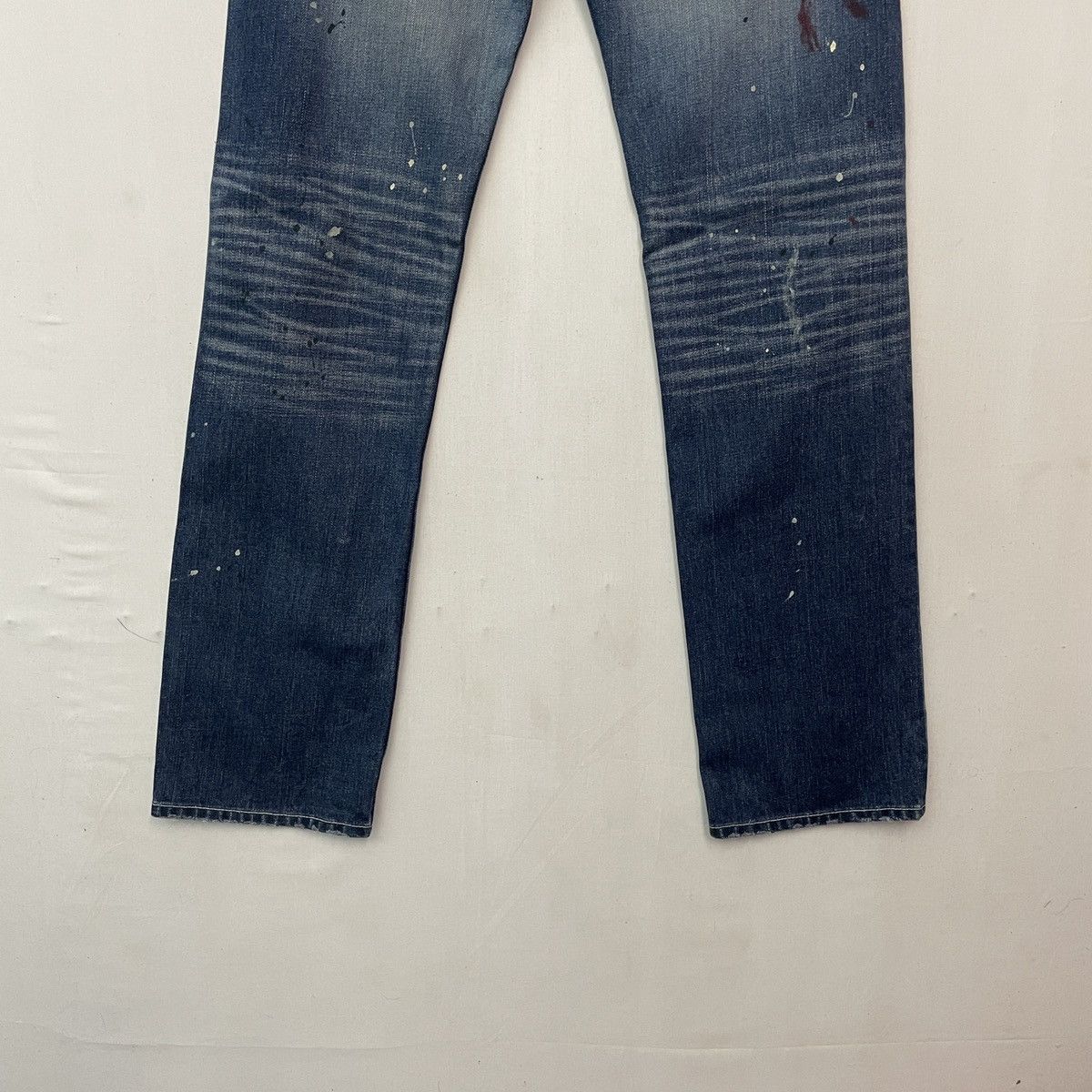 10 Deep × Japanese Brand Vintage DEEP Distreesed Splish Painter Denim Jeans Pants Size US 30 / EU 46 - 10 Thumbnail