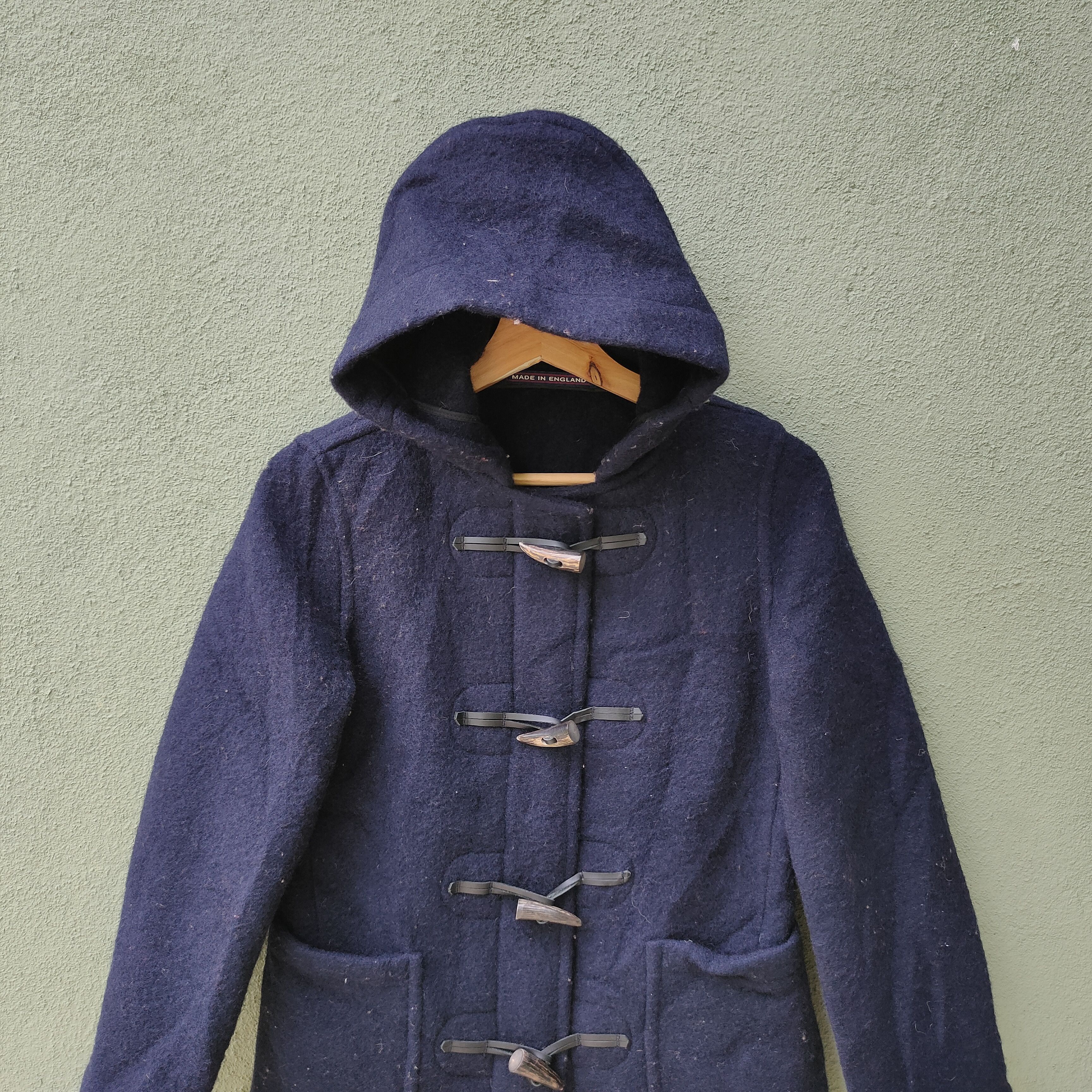 Designer Vtg London Tradition Made In England Wool Duffle Jacket Size US S / EU 44-46 / 1 - 3 Thumbnail