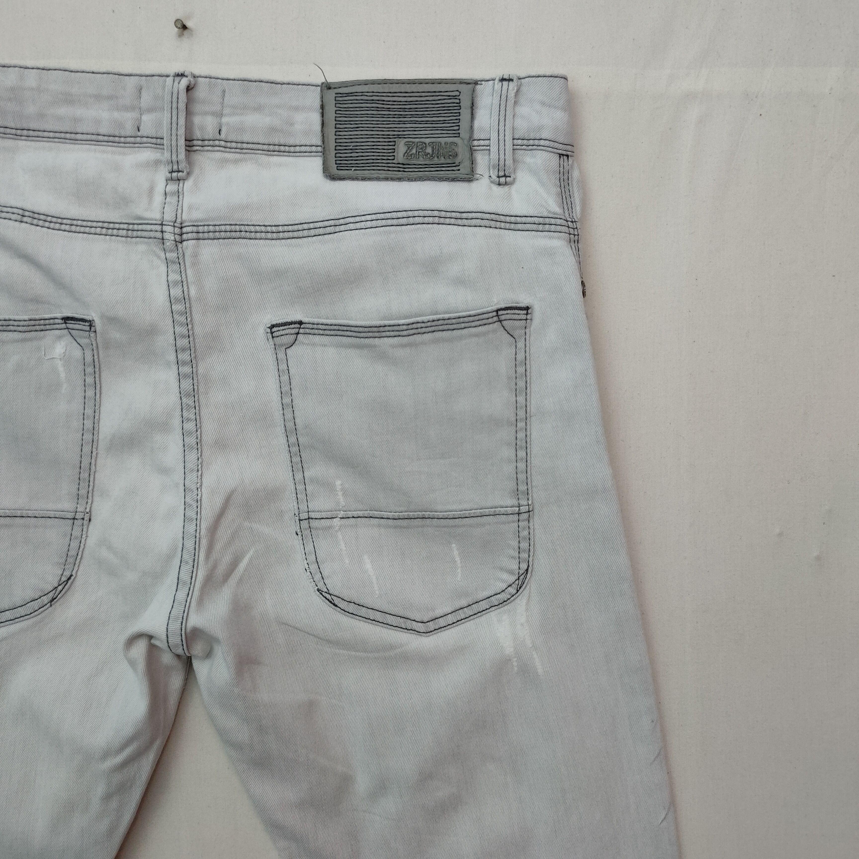 Zara Vintage Distress ZARA Five Pocket Denim Jeans pants Size US 33 - 9 Thumbnail