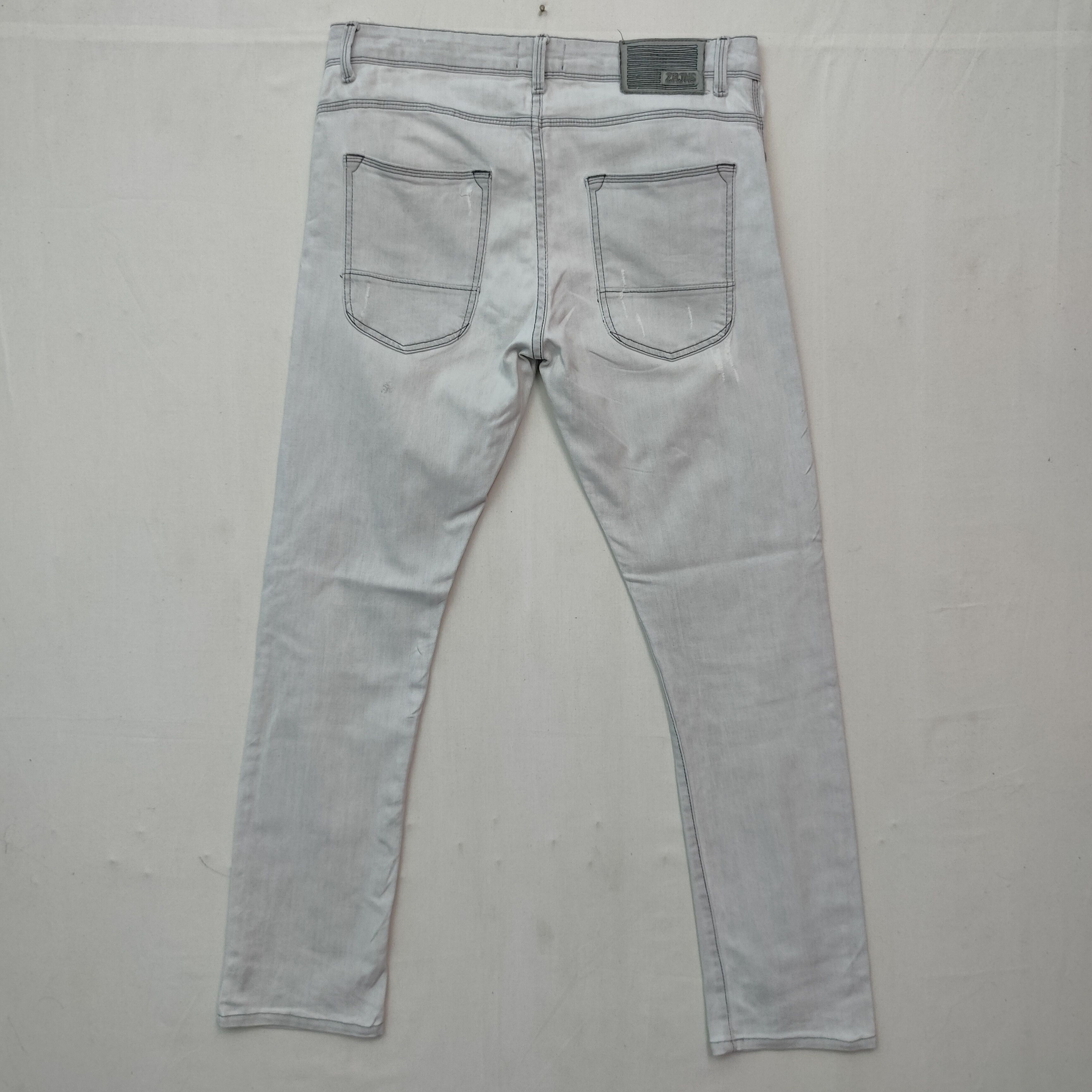 Zara Vintage Distress ZARA Five Pocket Denim Jeans pants Size US 33 - 10 Thumbnail