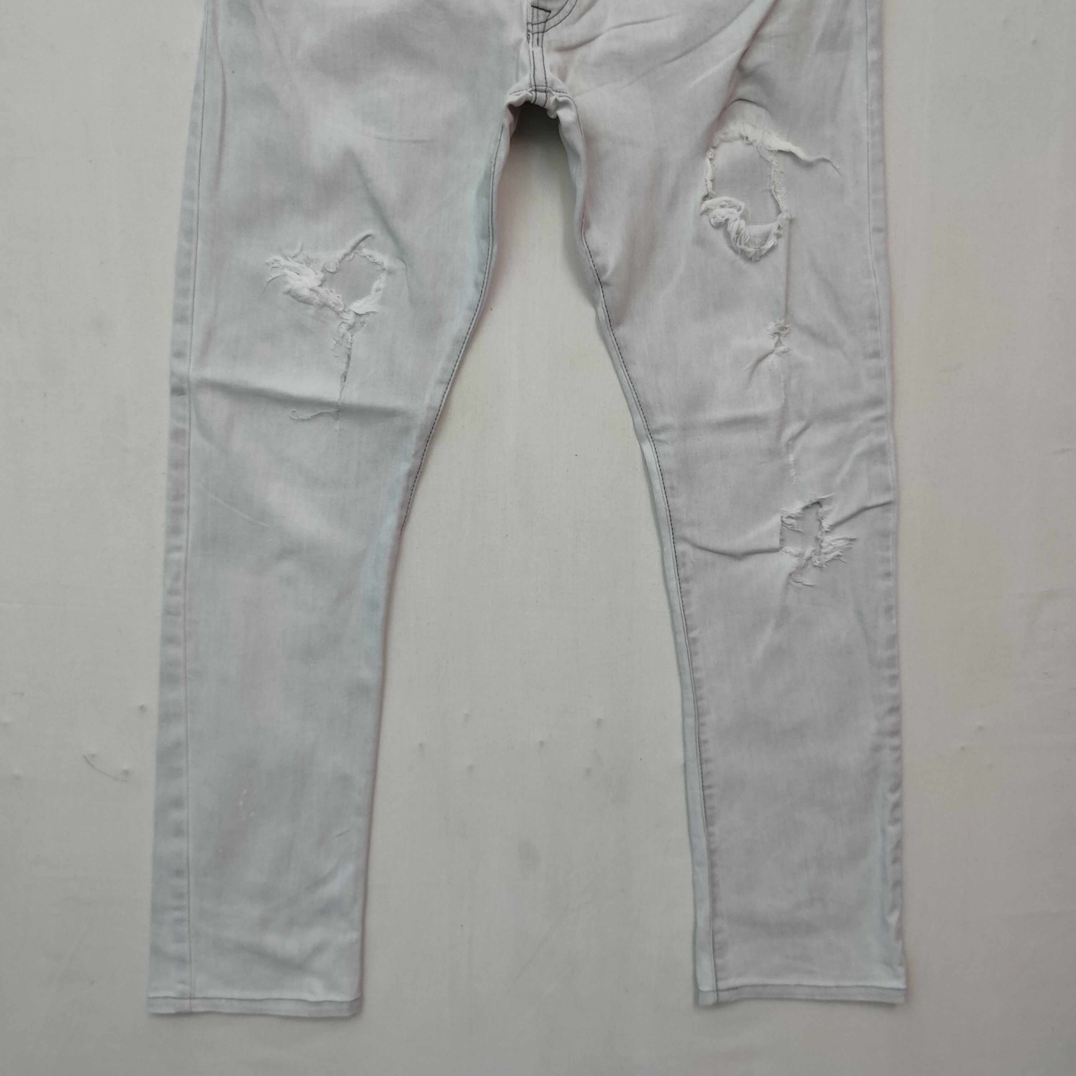 Zara Vintage Distress ZARA Five Pocket Denim Jeans pants Size US 33 - 4 Thumbnail