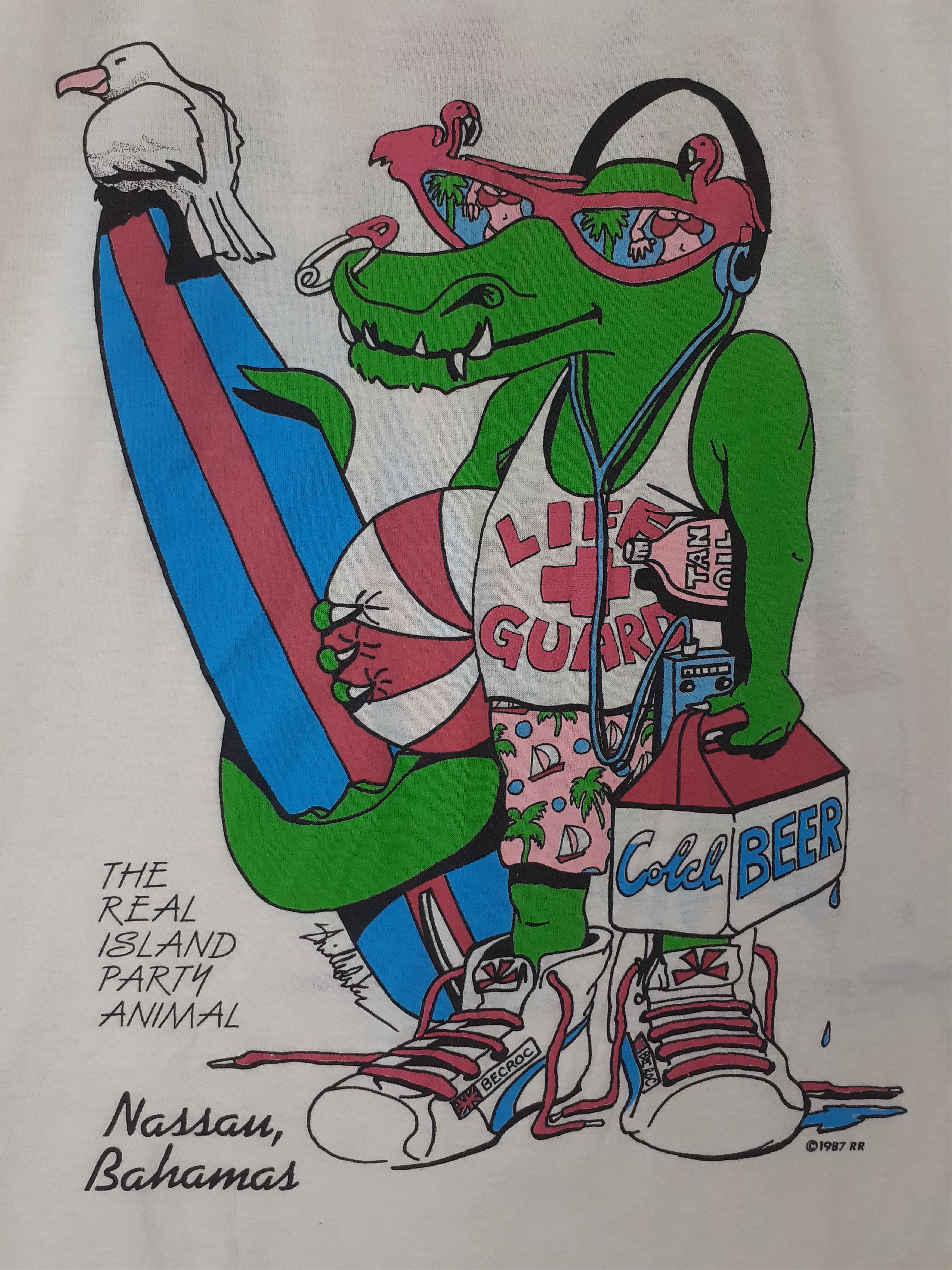 Collect and Select DL 80' Party Animal (Nassan Bahamas) becroc vintage #2747 Size US M / EU 48-50 / 2 - 3 Thumbnail