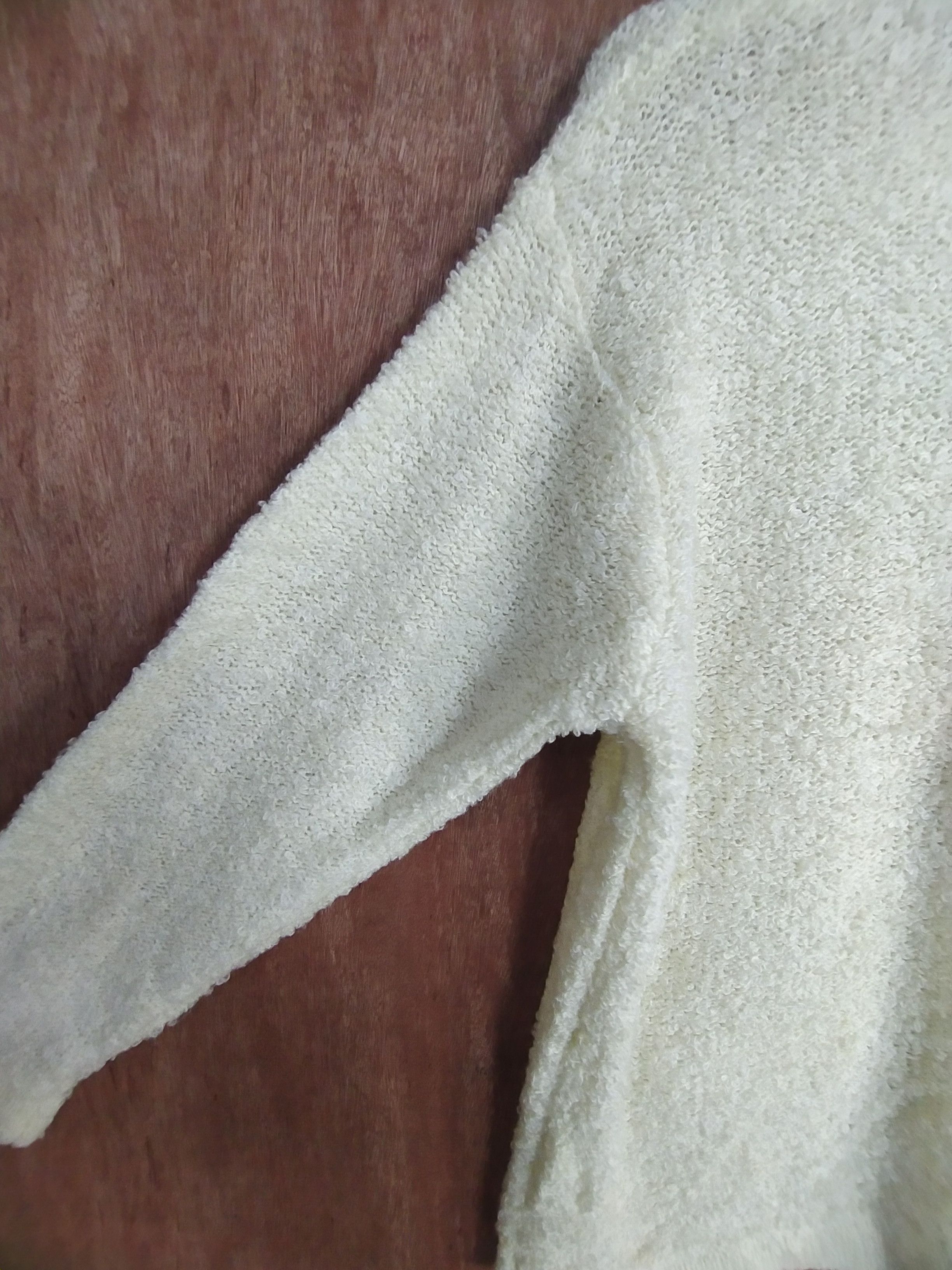 Vintage Varustessa International cream cardigan knitwear #S021 Size L / US 10 / IT 46 - 11 Thumbnail