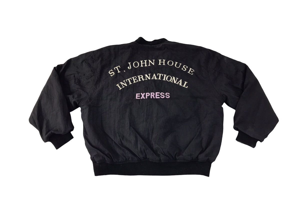 Japanese Brand × Vintage St. John House International Express Bomber Quilted Inner Size US XL / EU 56 / 4 - 1 Thumbnail